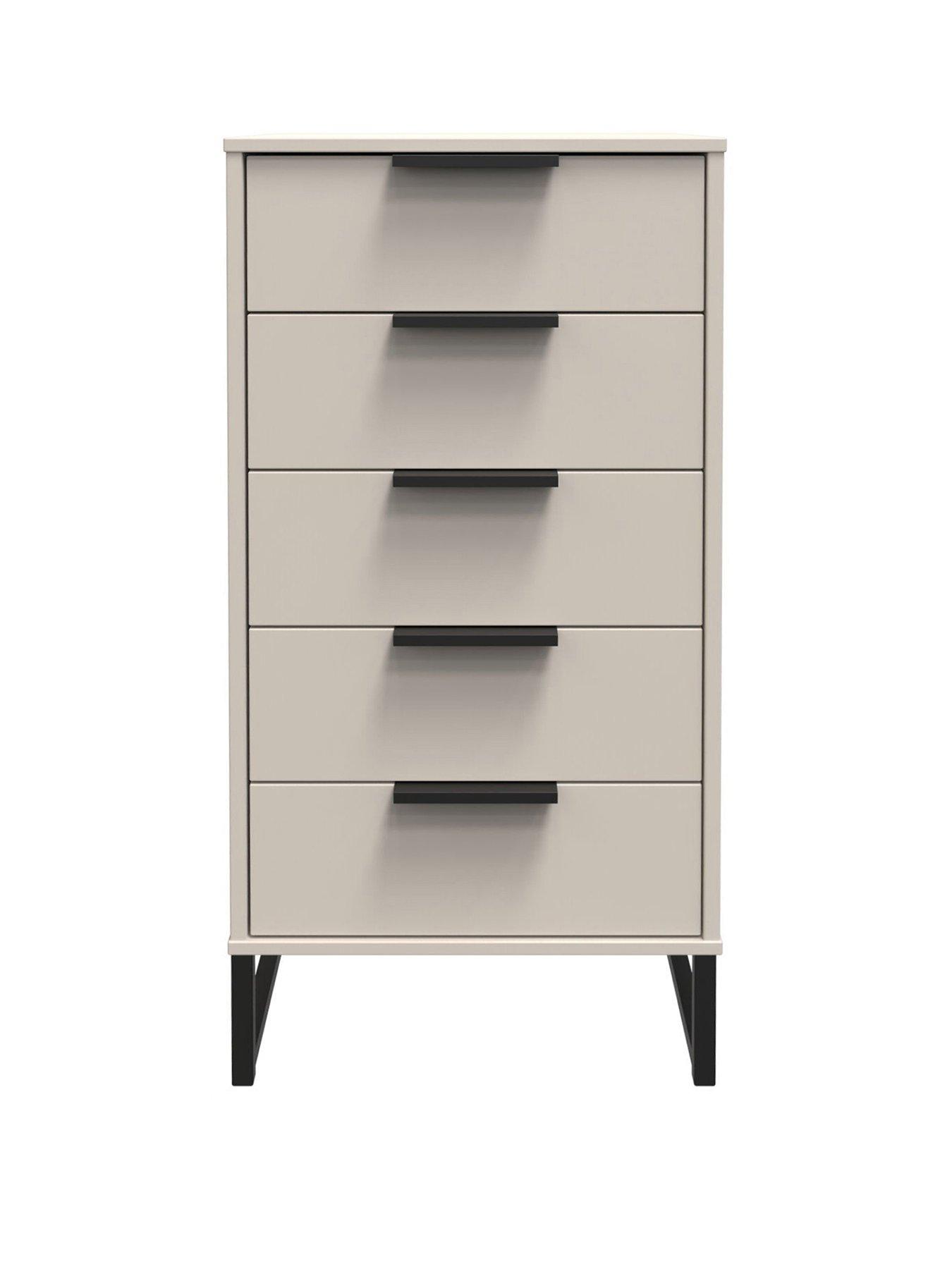 SWIFT Emerson Ready Assembled 5 Drawer Tallboy | littlewoods.com