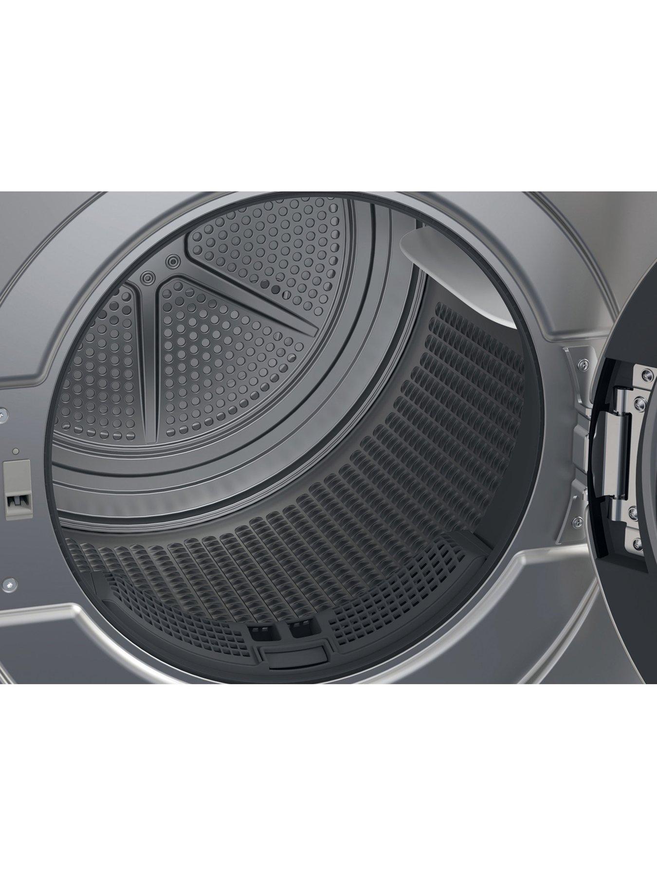  image of indesit-pushampgo-ytm1182ssxuk-8kg-heat-pump-freestanding-tumble-dryer-silver