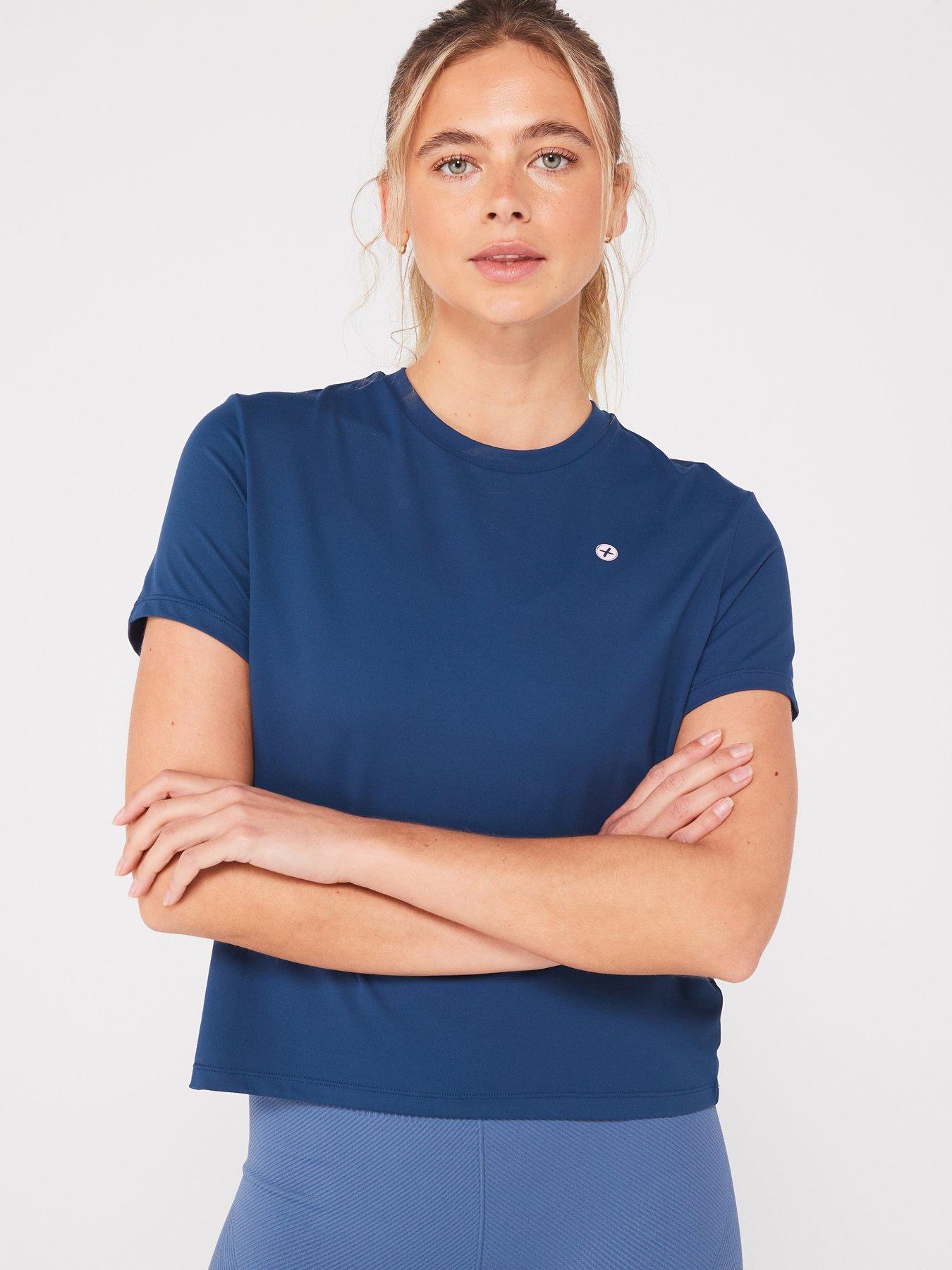 undefined Women's Training Hybrid Tee - Blue