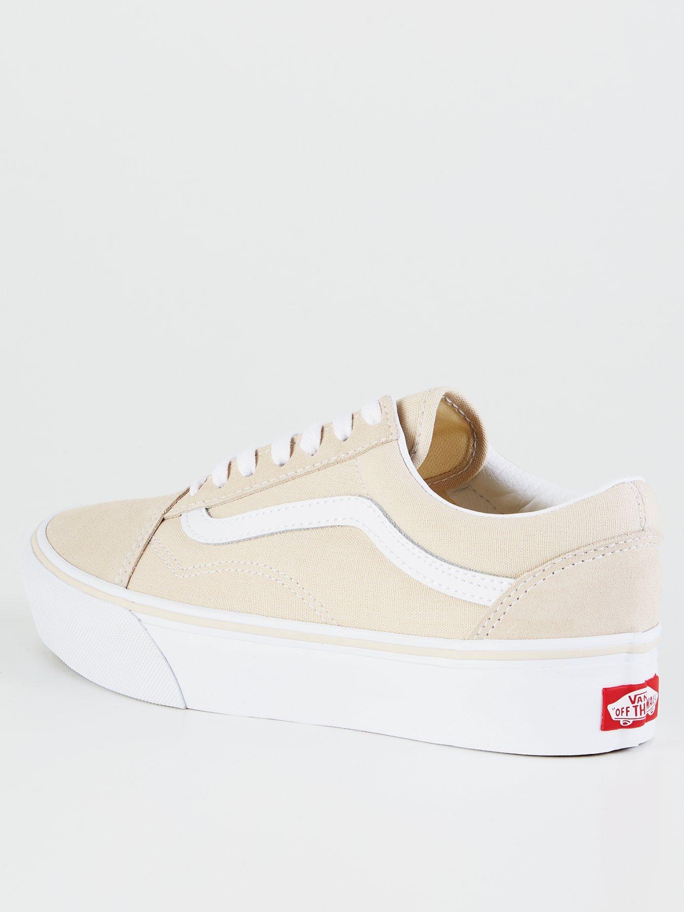  image of vans-womens-old-skool-platform-trainers-blue-beige