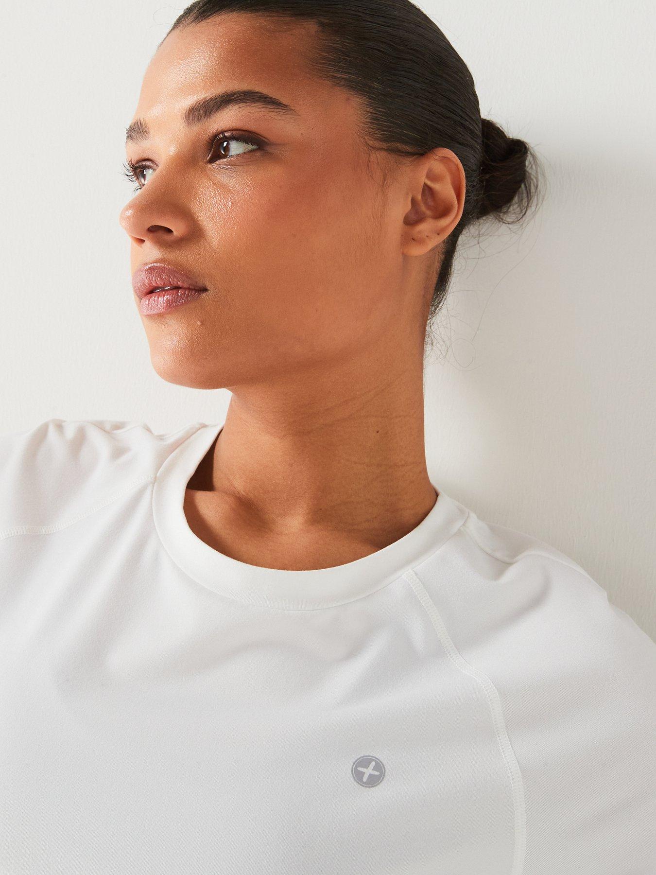  image of gym-coffee-womens-training-relentless-tee-white