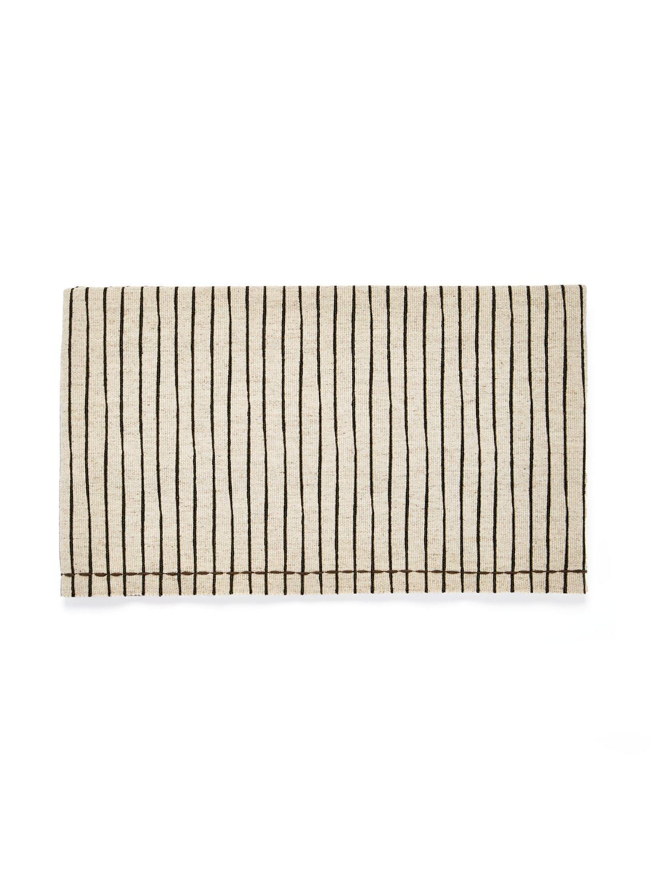  image of the-very-collection-natural-striped-table-runner