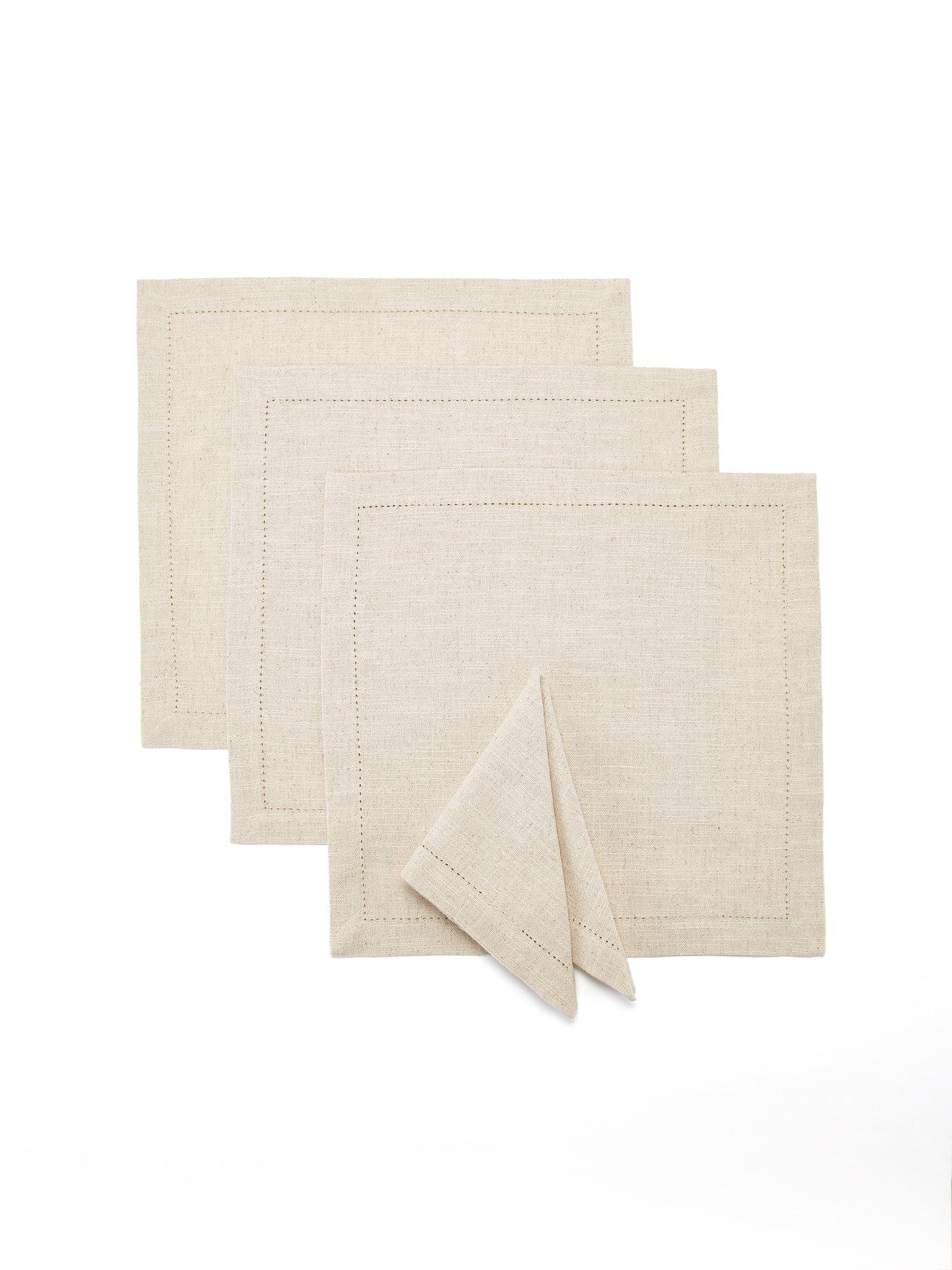 Image 4 of 4 of Very Home Set of 4 Stone Linen Napkins