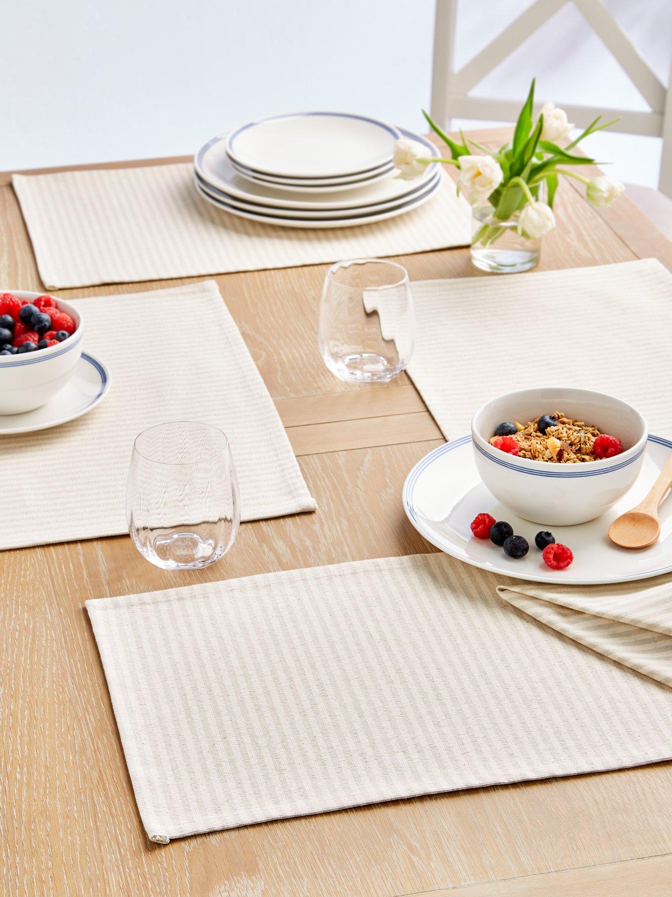 The Very Collection Set of 4 Striped Cotton Napkins