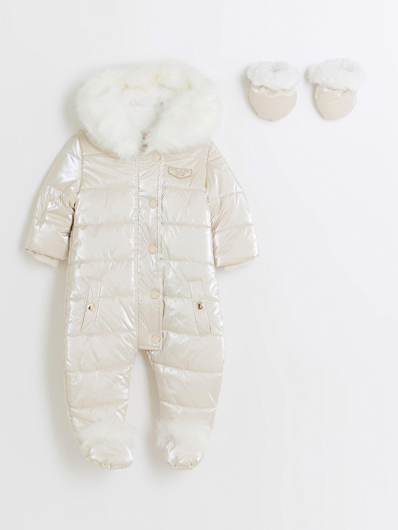 Baby girl snowsuit river sale island