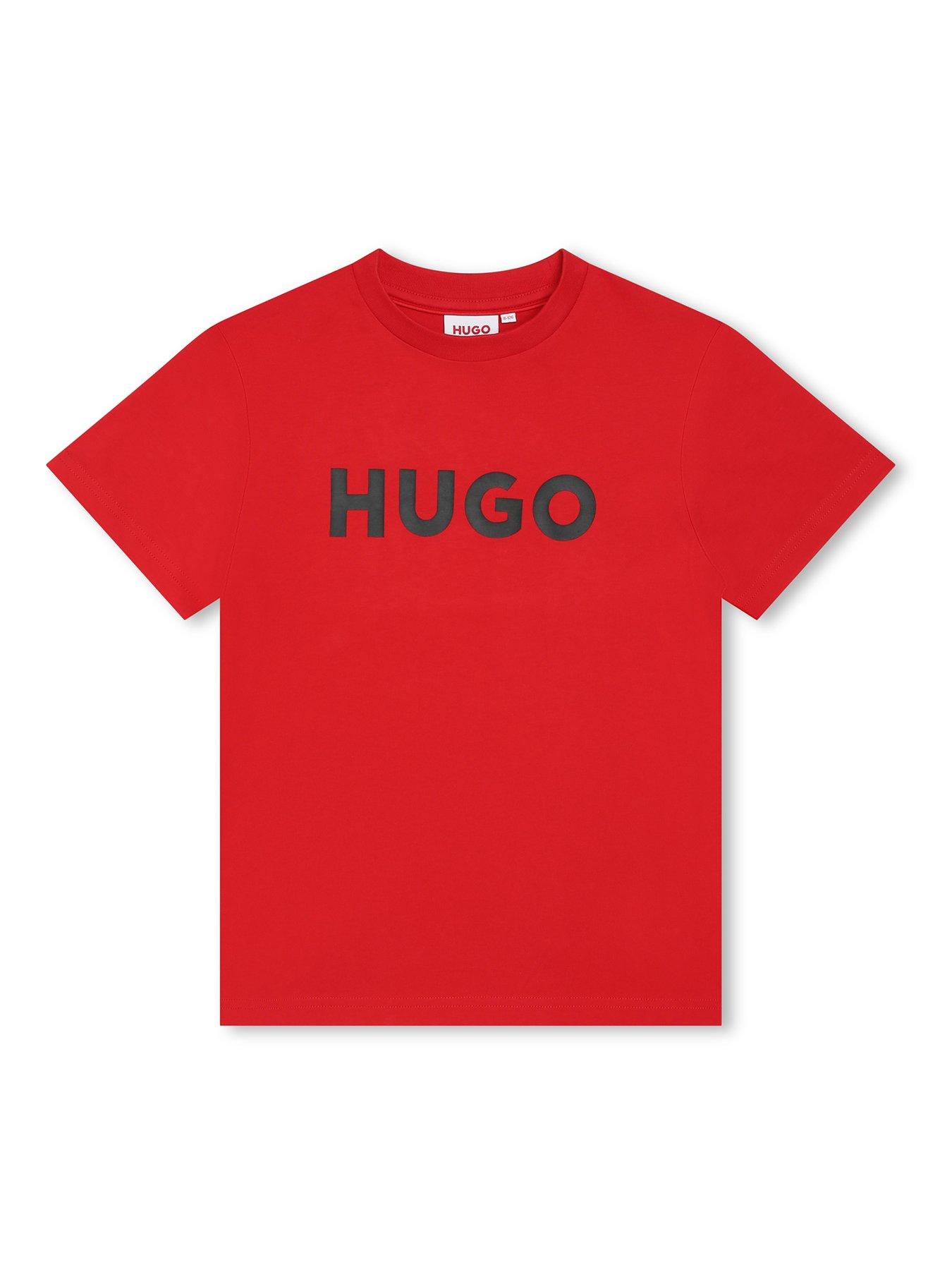 undefined Boys Logo Short Sleeve T-Shirt - Bright Red