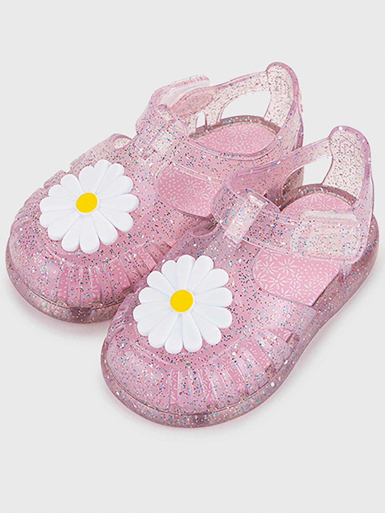 undefined Tobby Gloss Glitter Flower Jelly Sandal