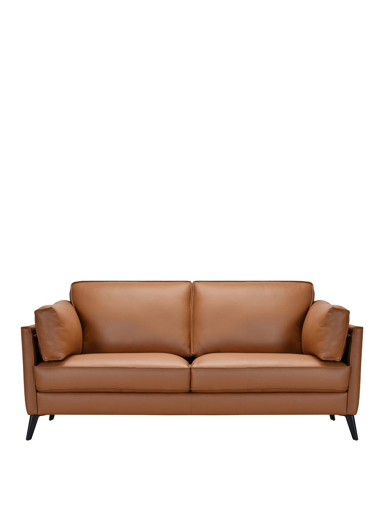 Image 2 of 5 of The Very Collection New Sasha 2 Seater Leather/Faux Leather Sofa - FSC&reg; Certified