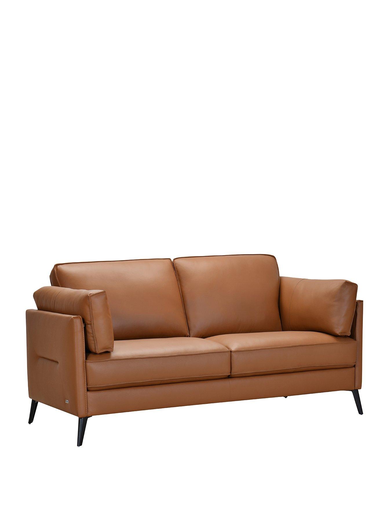 Image 3 of 5 of The Very Collection New Sasha 2 Seater Leather/Faux Leather Sofa - FSC&reg; Certified