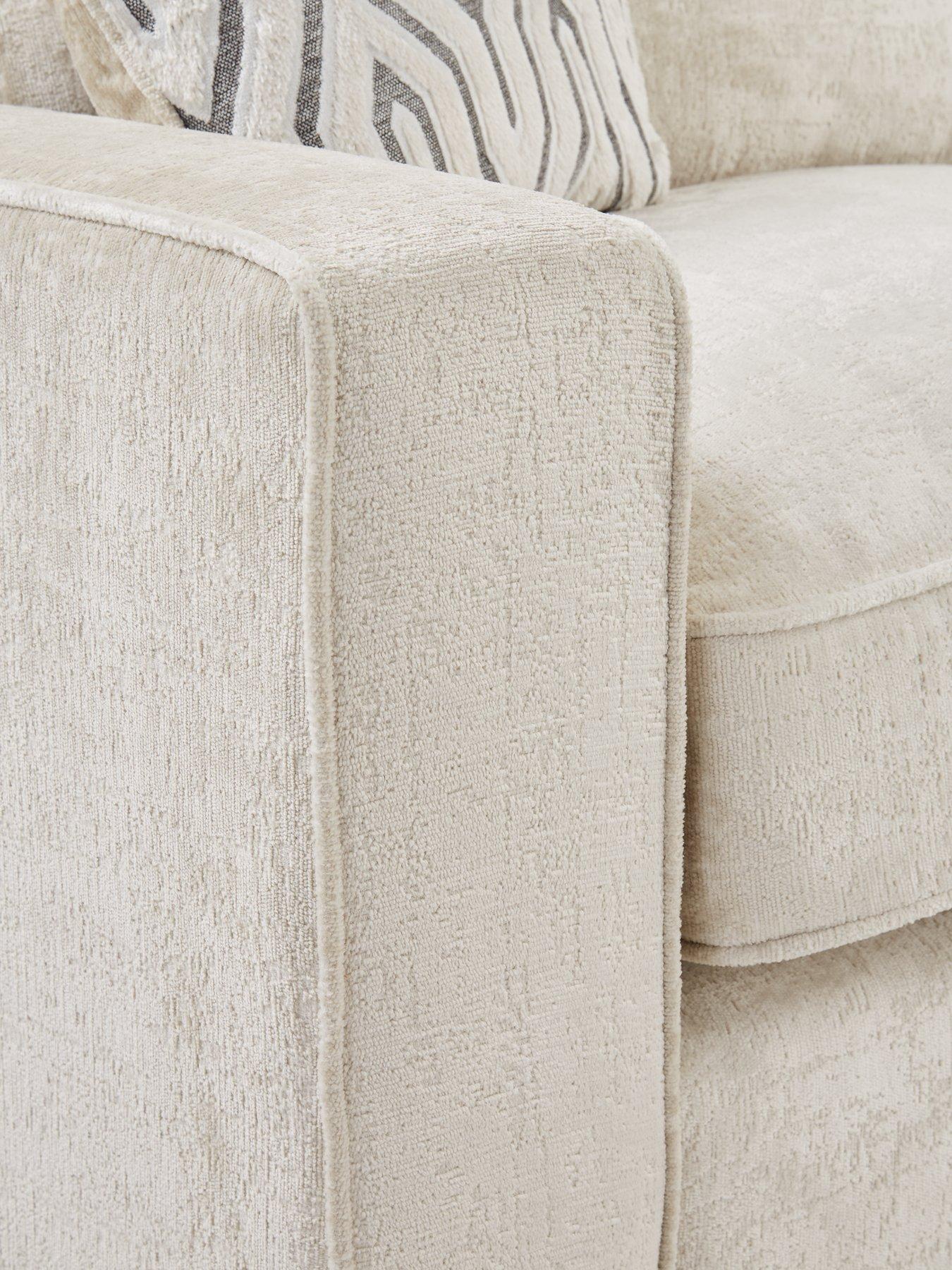 Image 6 of 7 of Very Home Elsa Left Hand Scatter Back Corner Chaise With Footstool&nbsp;- Made to Order in the UK