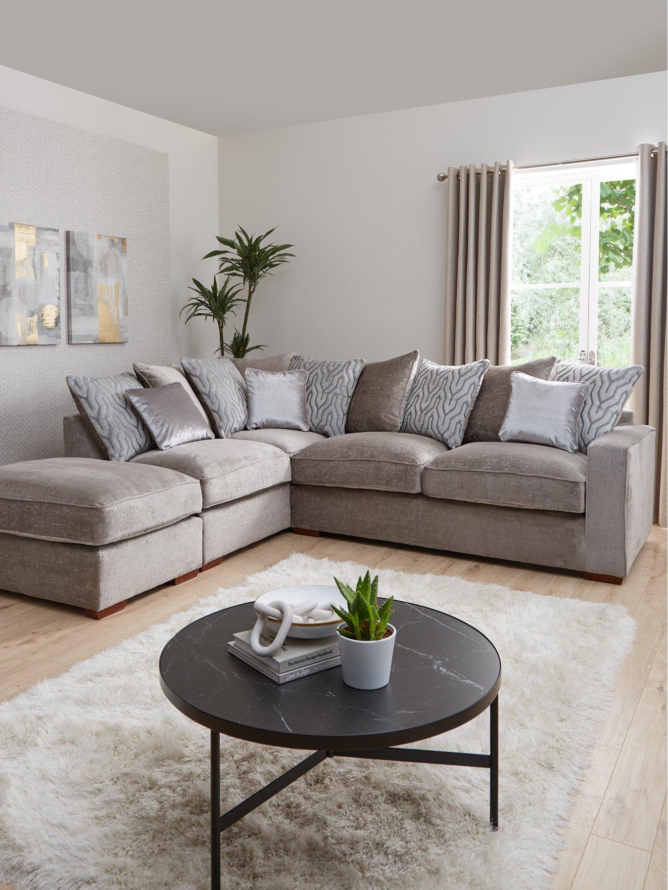 very-home-elsa-left-hand-scatter-back-corner-chaise-with-footstool