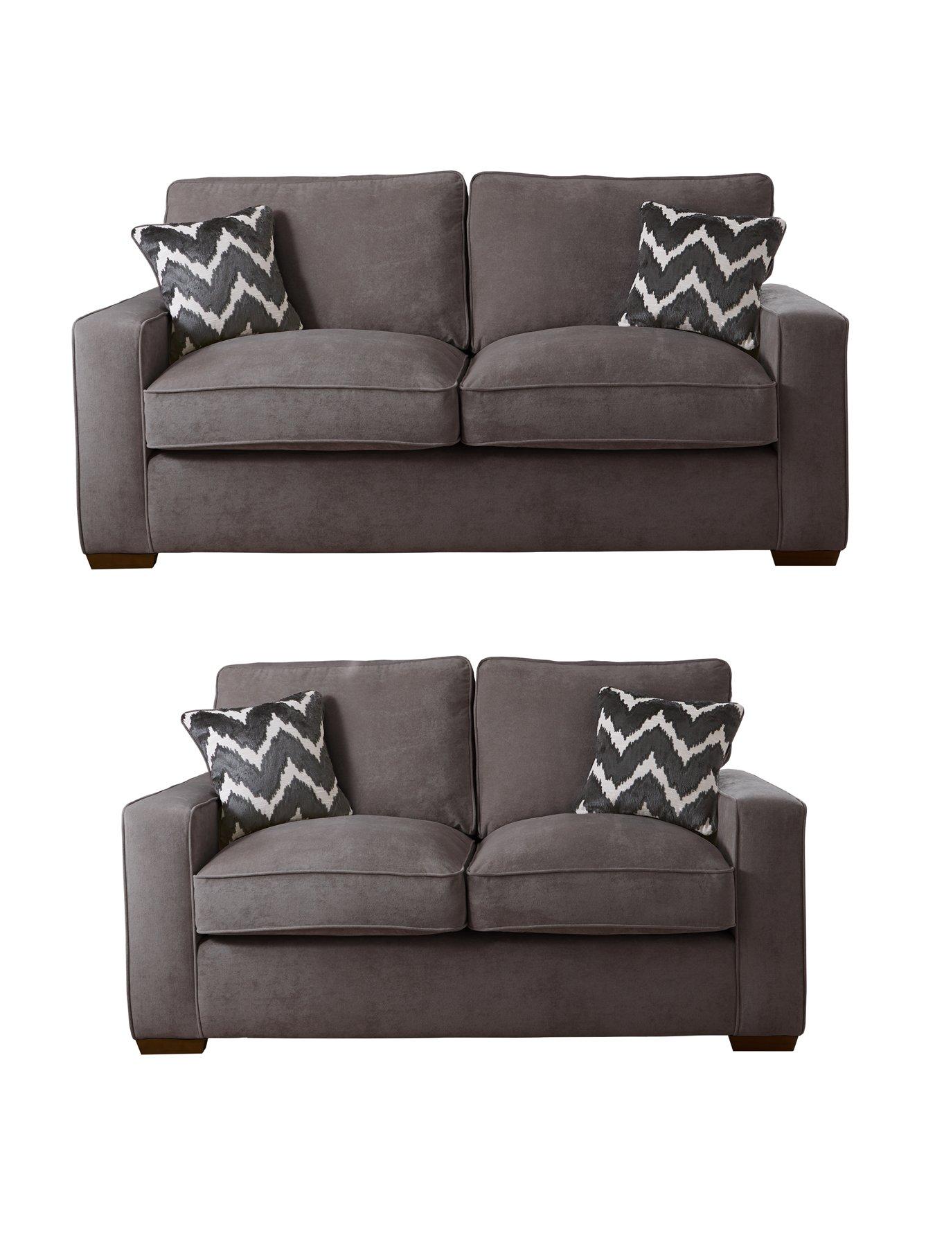 undefined Jenna 3 Seater + 2 Seater Fabric sofas (Buy  &  SAVE!) - Made to Order in the UK