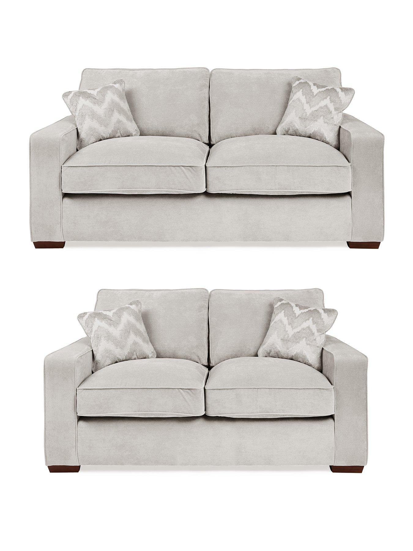Very Home Jenna 3 Seater + 2 Seater Fabric sofas (Buy  &  SAVE!) - Made to Order in the UK