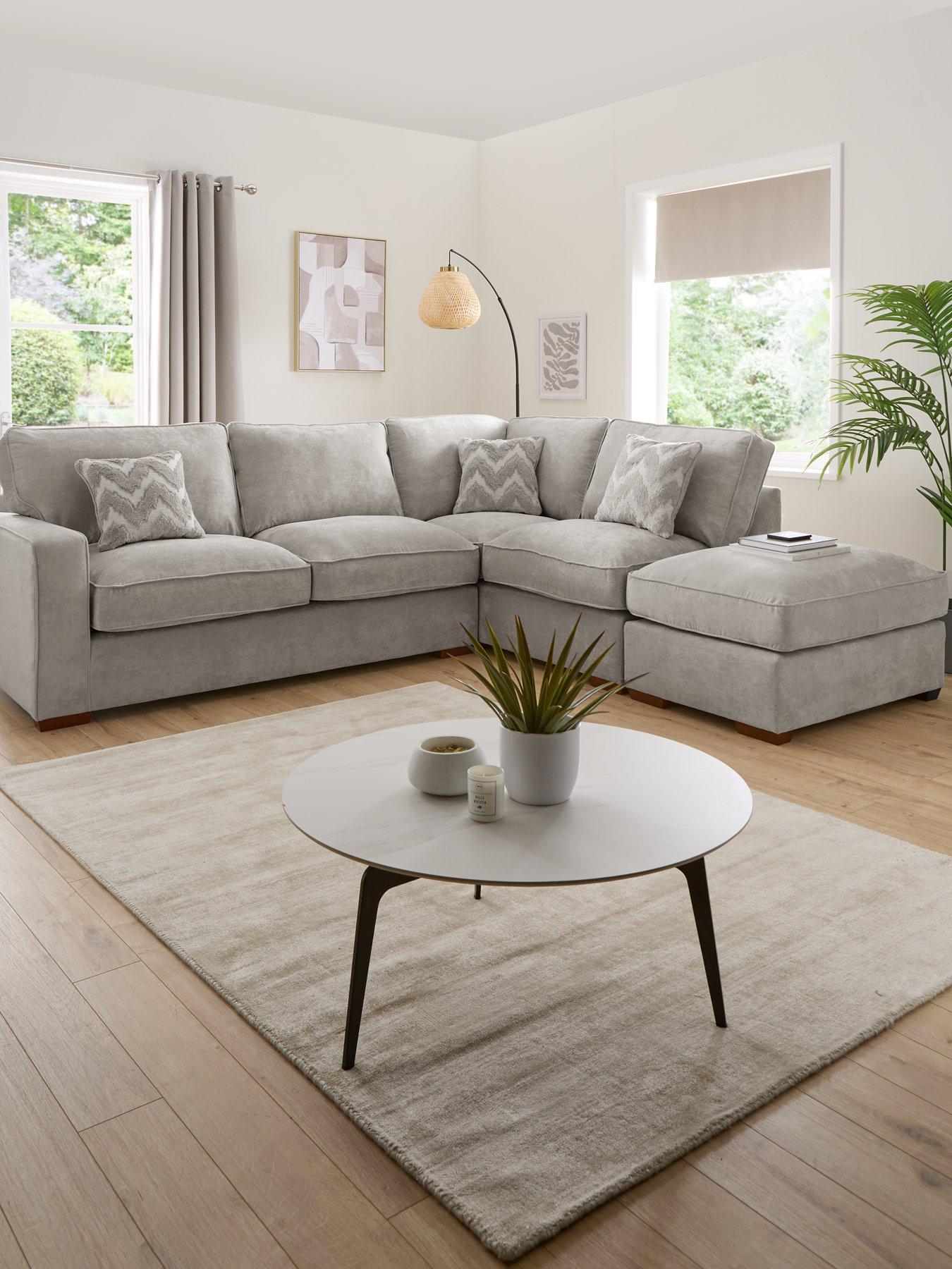 Image 1 of 7 of The Very Collection Jenna Right Hand Fabric Corner Chaise&nbsp;- Made to Order in the UK - FSC&reg; Certified