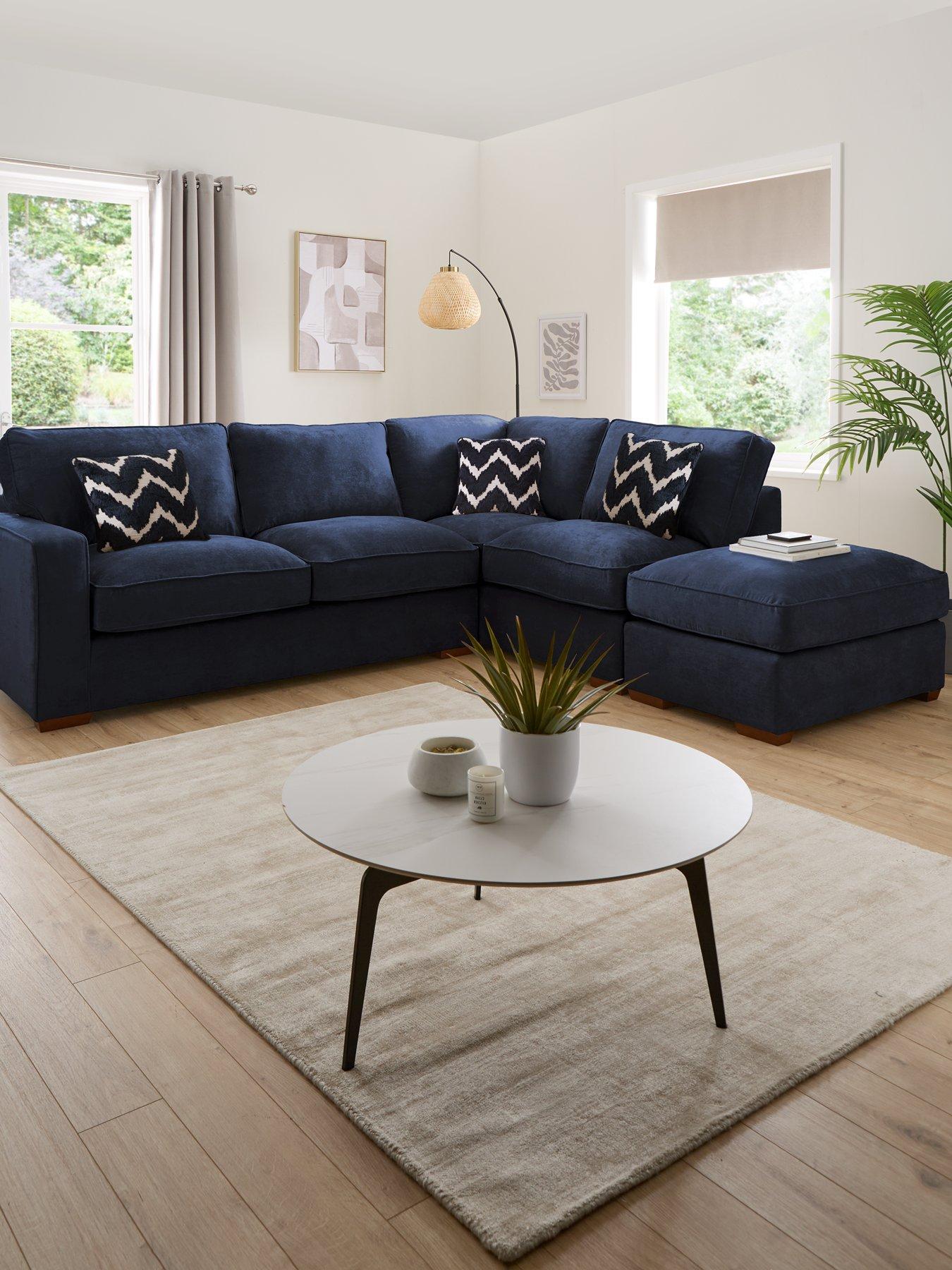 The Very Collection Jenna Right Hand Fabric Corner Chaise - Made to Order in the UK - FSC® Certified