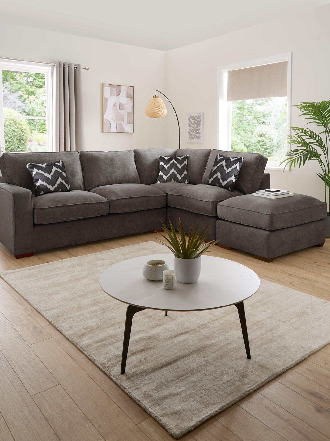 The Very Collection Jenna Right Hand Fabric Corner Chaise - Made to Order in the UK - FSC® Certified