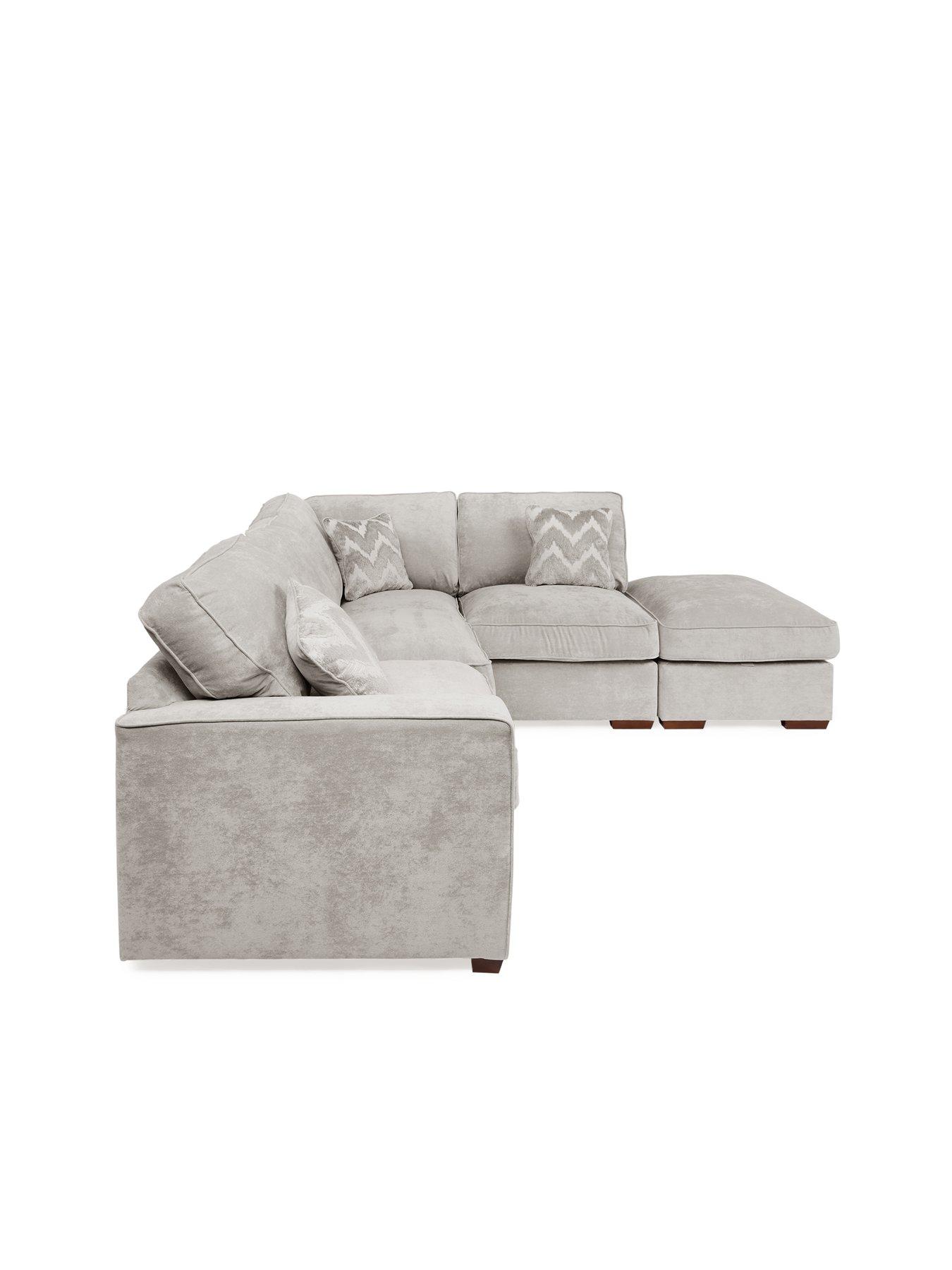 Image 3 of 7 of The Very Collection Jenna Right Hand Fabric Corner Chaise&nbsp;- Made to Order in the UK - FSC&reg; Certified
