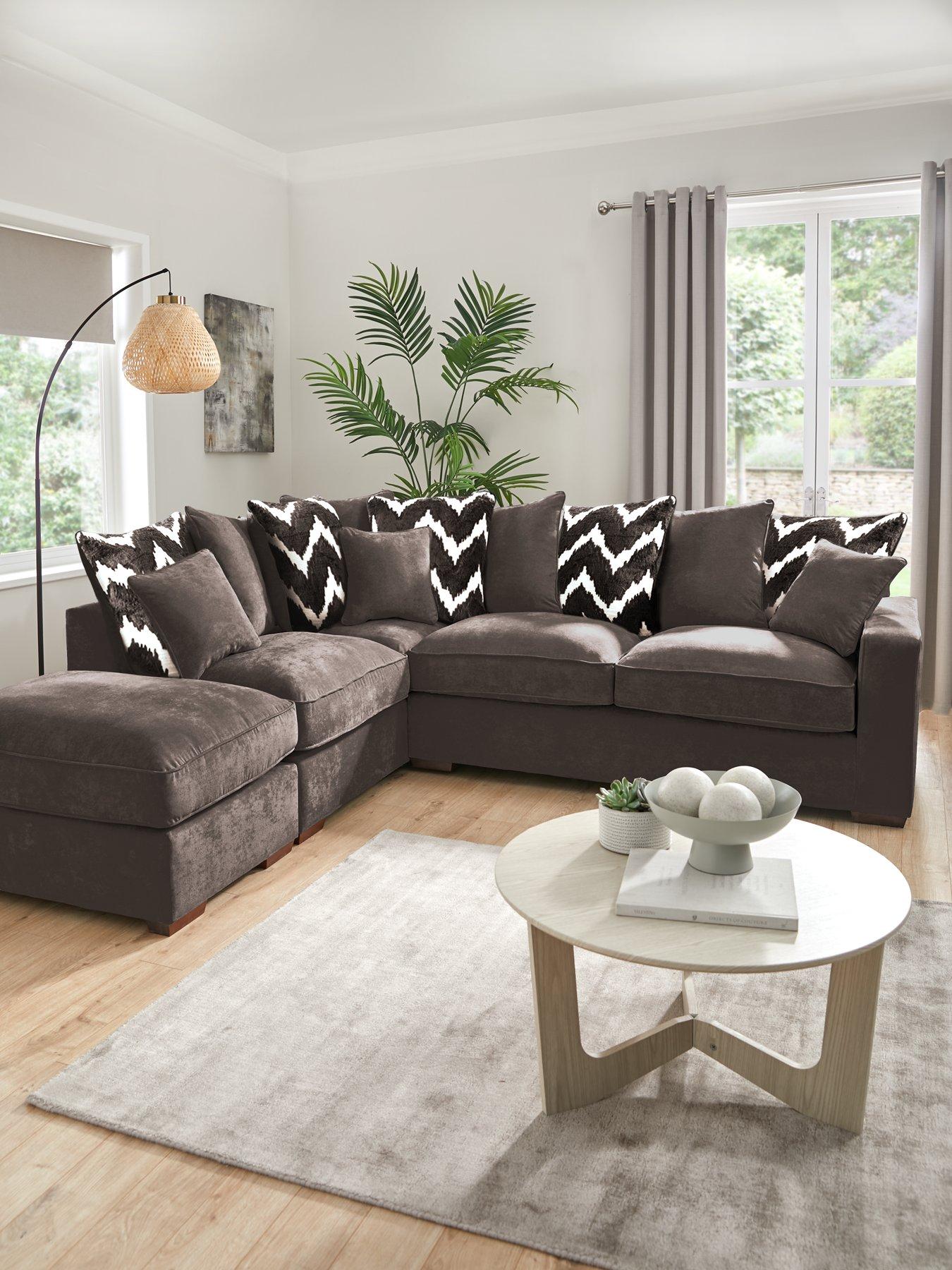 undefined Jenna Left Hand Scatter Corner Chaise Sofa - Made to Order in the UK