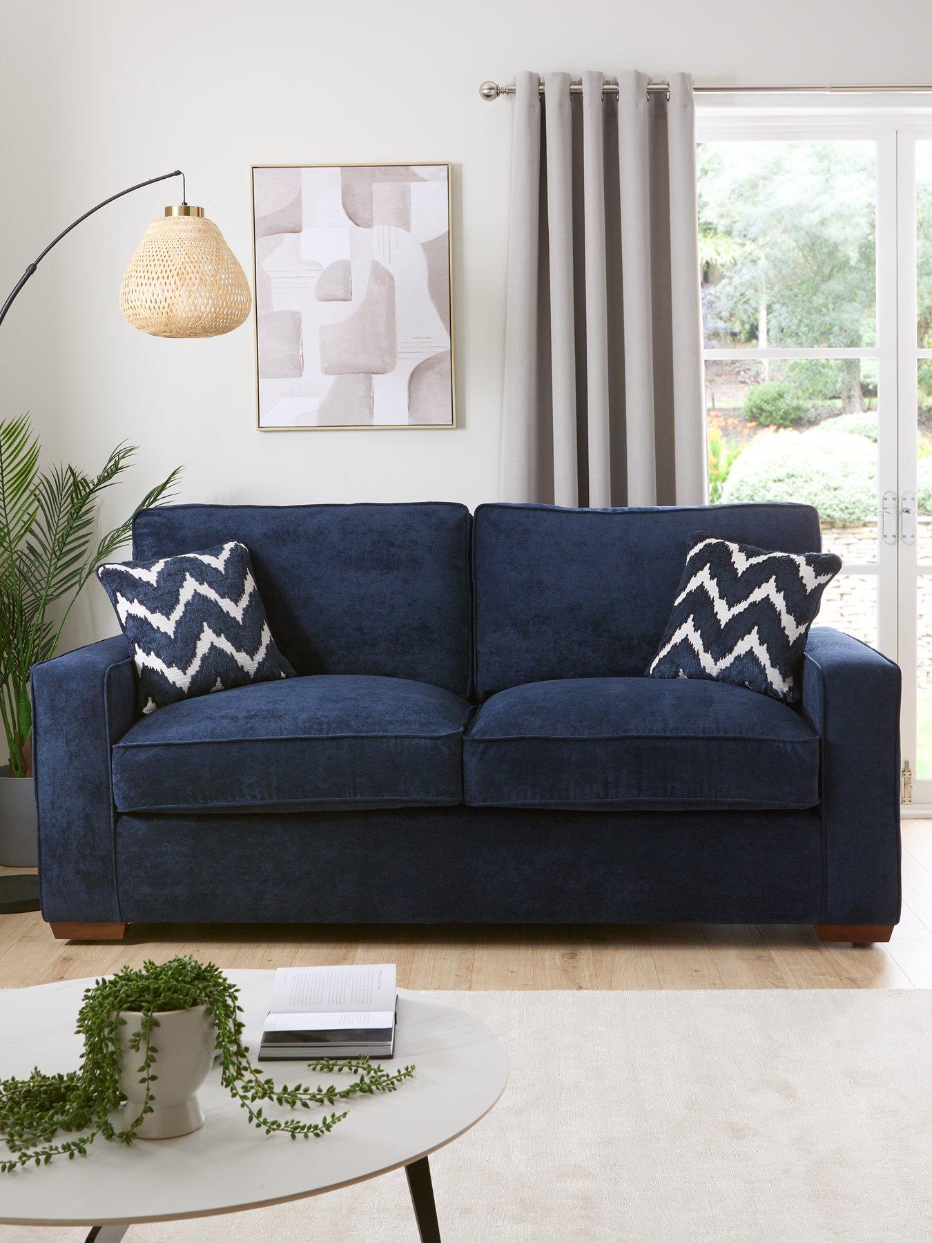 undefined Jenna 3 Seater Fabric Sofa - Made to Order in the UK
