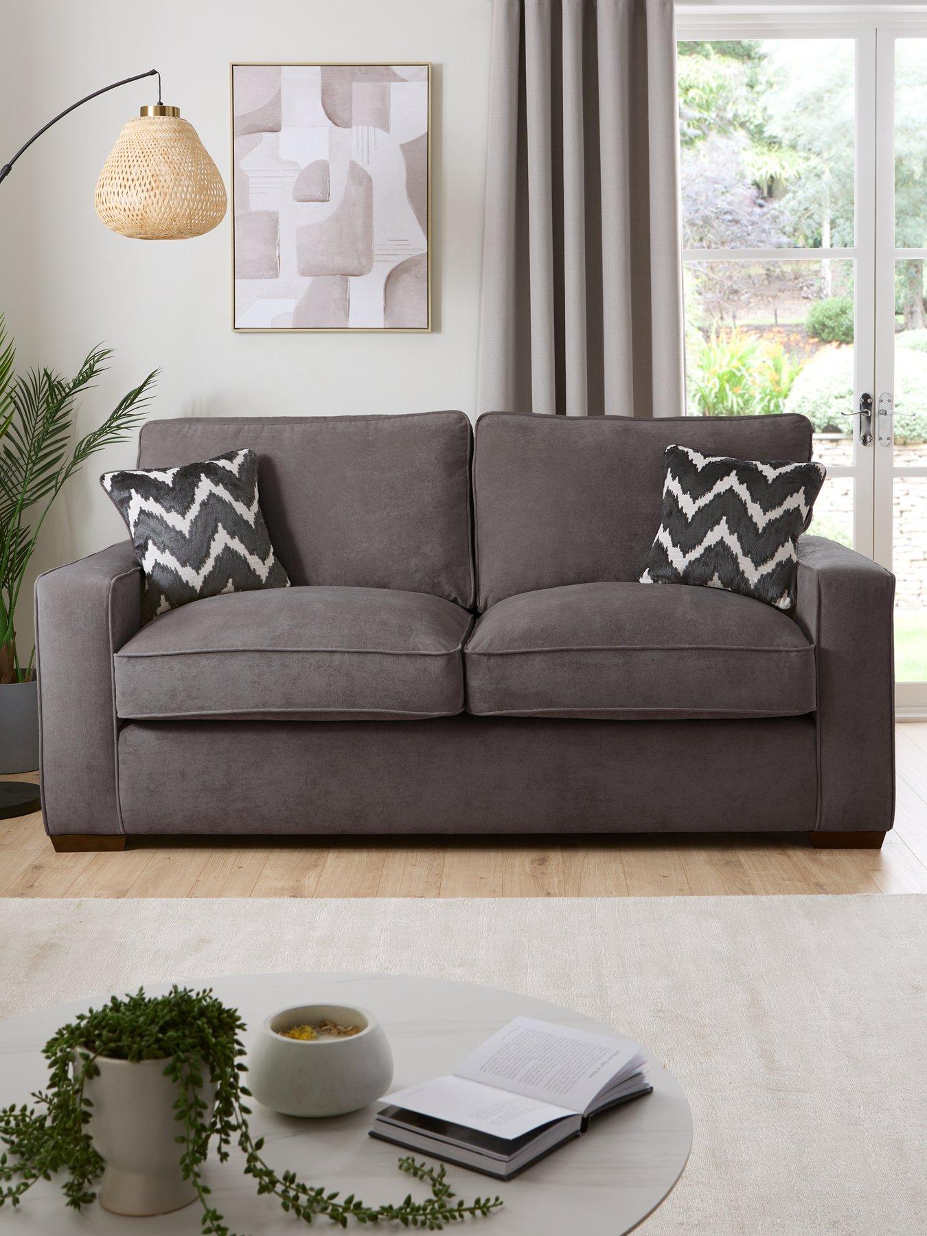undefined Jenna 3 Seater Fabric Sofa - Made to Order in the UK
