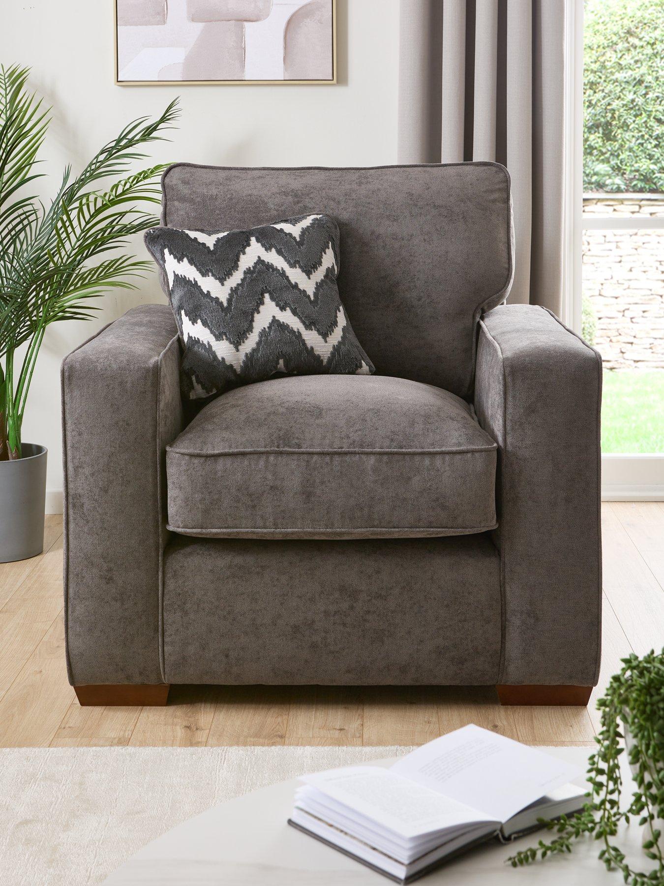 undefined Jenna Fabric Armchair - Made to Order in the UK