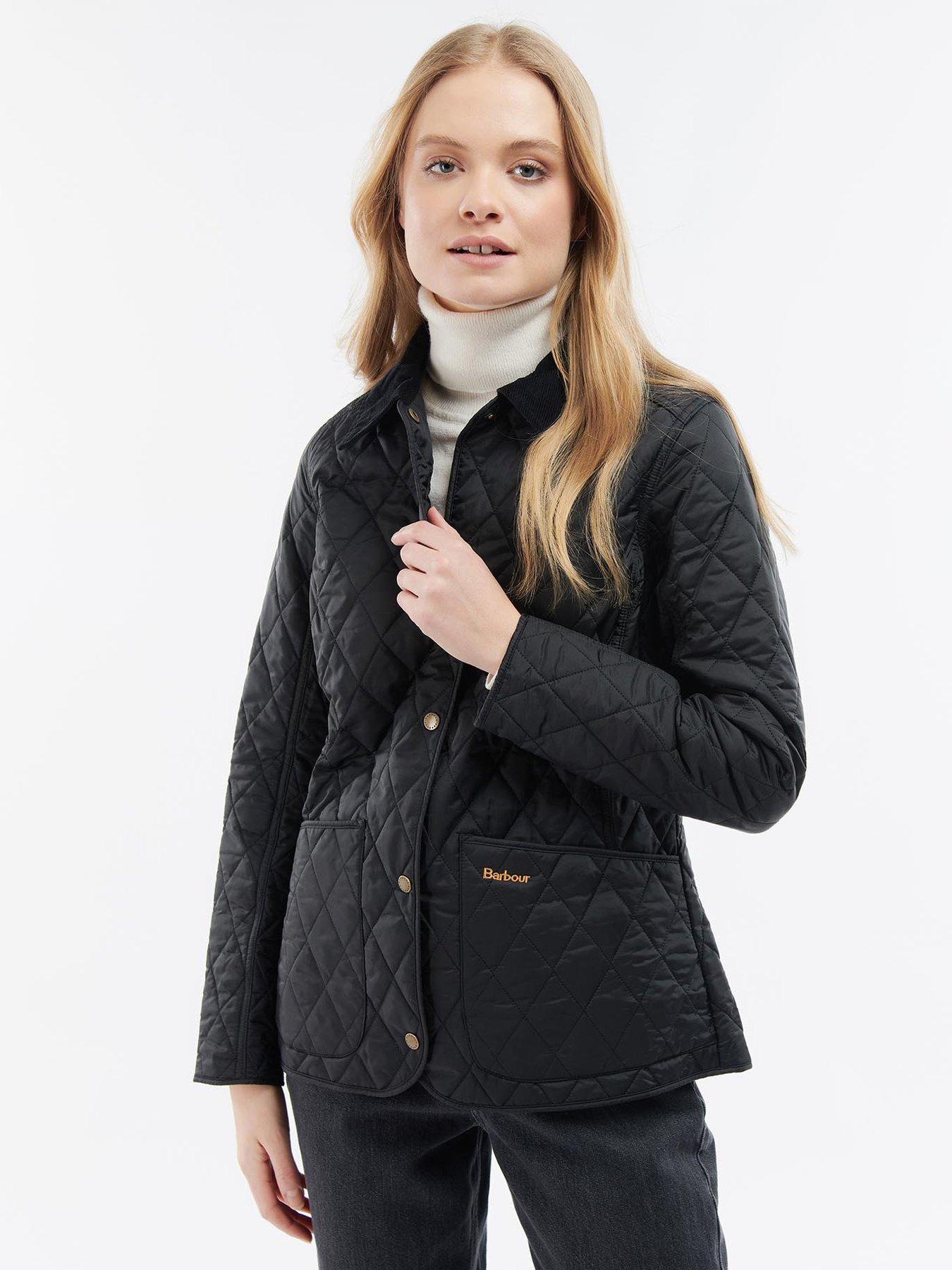 Womens black barbour on sale quilted jacket