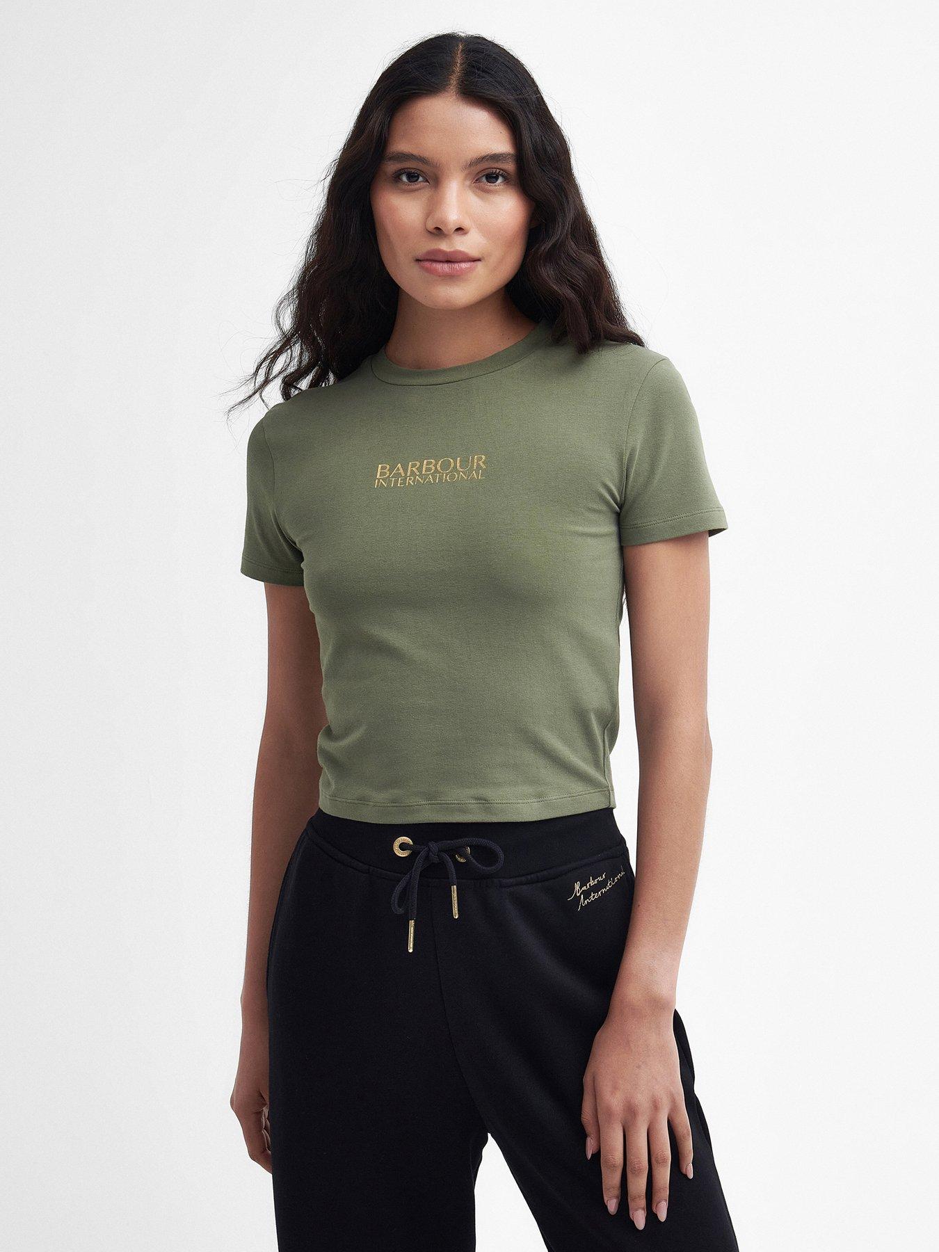 Barbour t shirt Green online