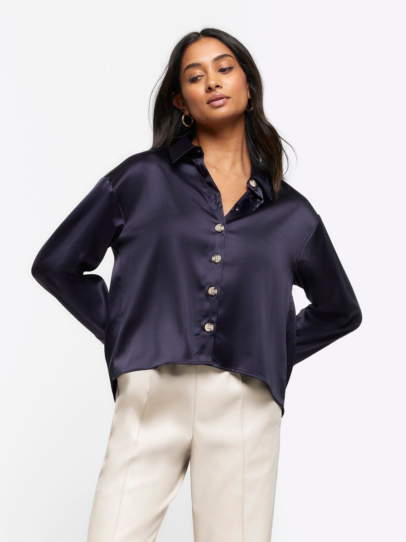 river island silk shirt