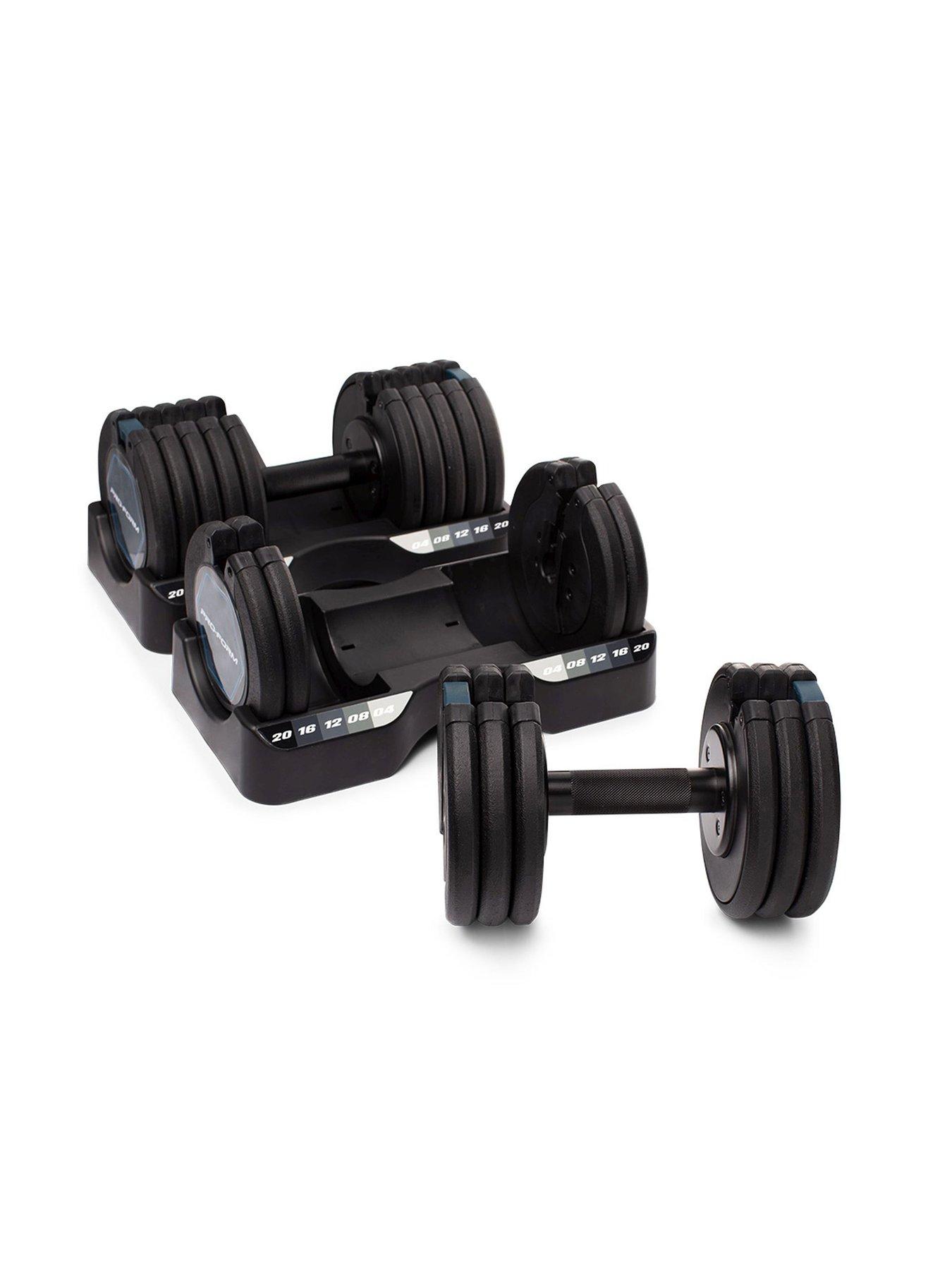 Proform spacesaver hotsell adjustable dumbbell
