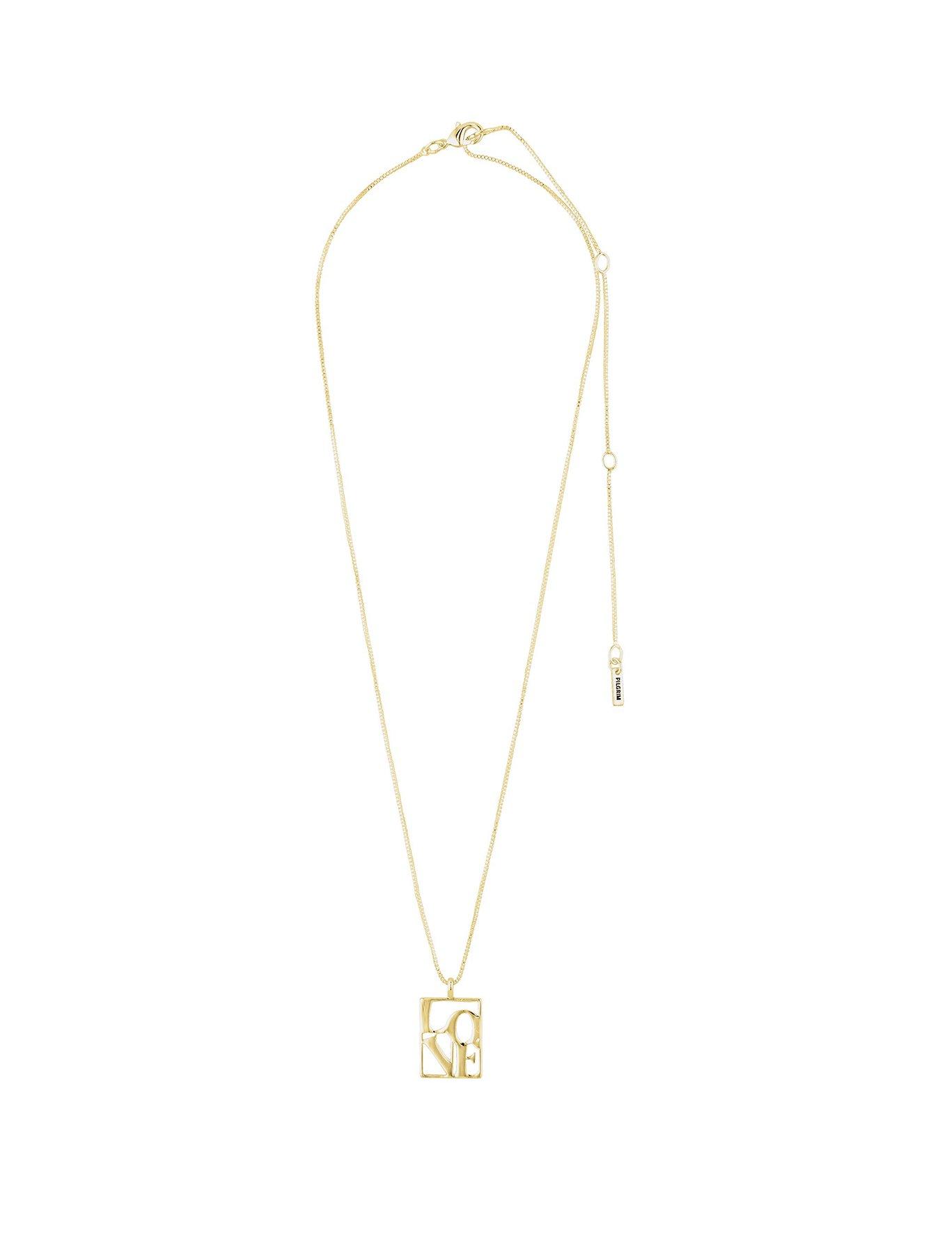 undefined LOVE TAG, LOVE necklace gold-plated