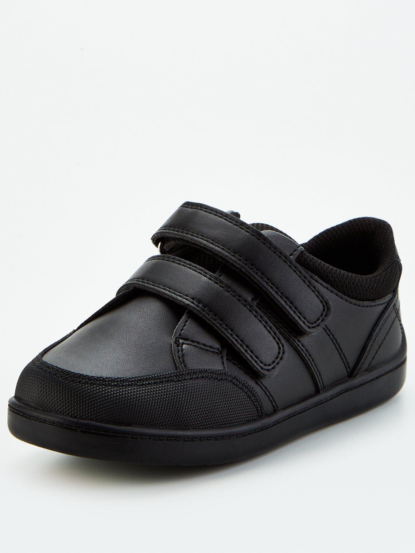 Image 2 of 5 of The Very Collection Younger Boys Wide Double Strap Leather School Shoes - Black