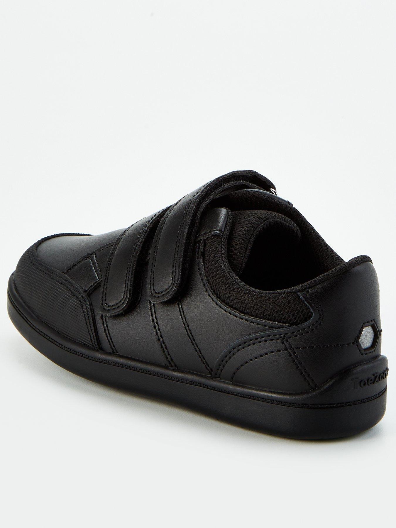 Image 3 of 5 of The Very Collection Younger Boys Wide Double Strap Leather School Shoes - Black