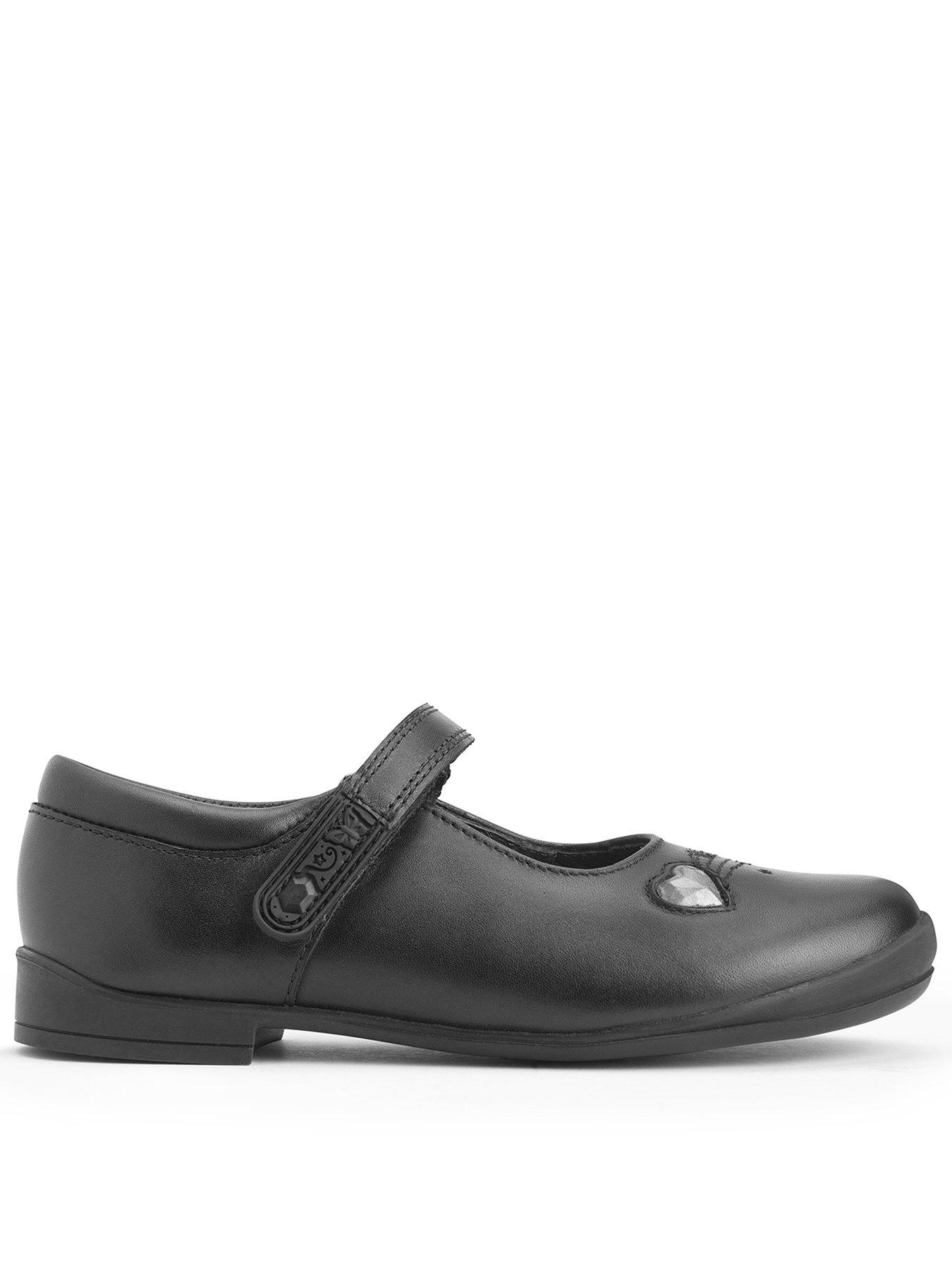 undefined Girls Stardust School Shoe - Black