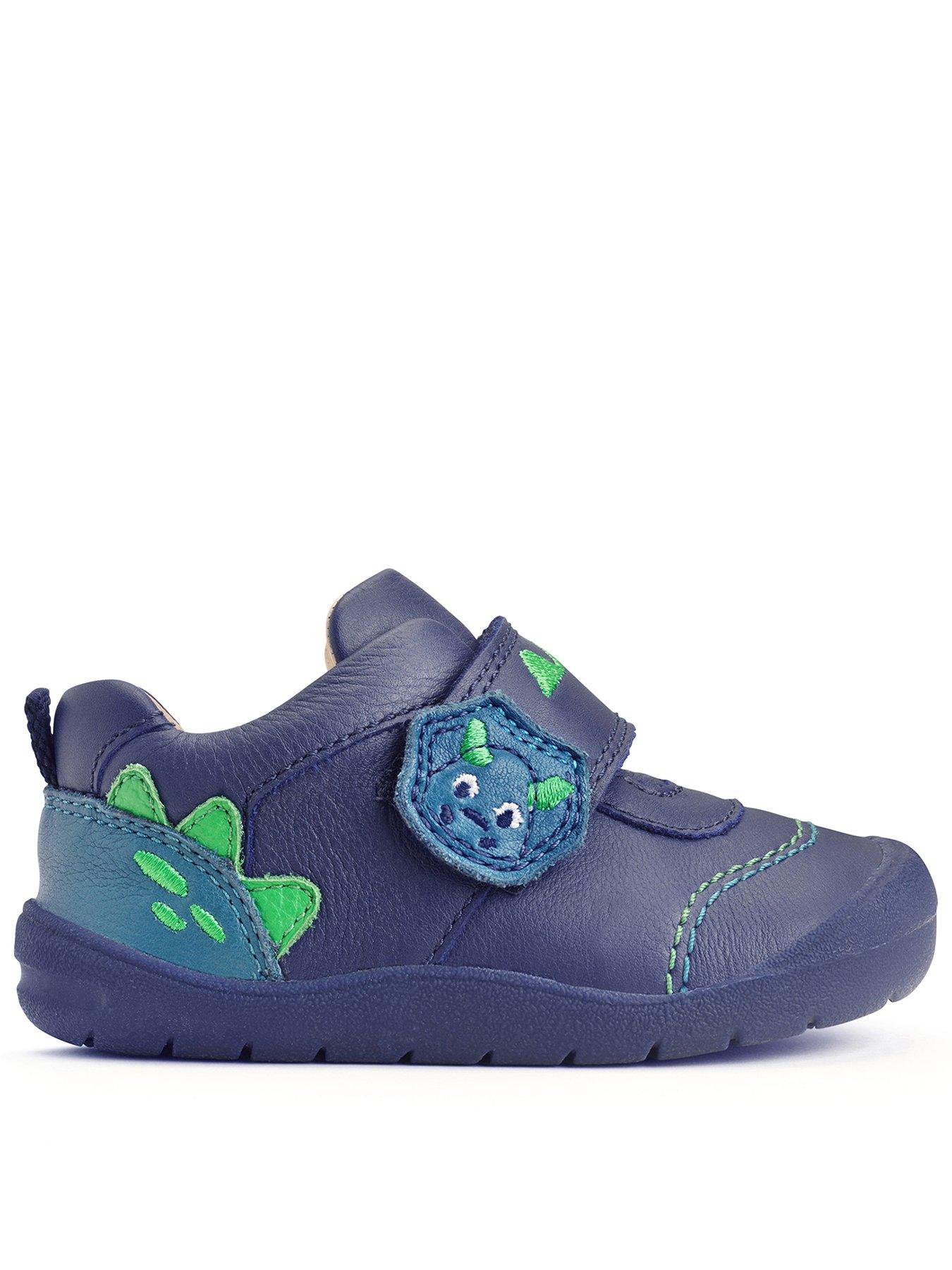 Start-rite Dinosaur Foot Navy Blue Boys First Steps Shoes littlewoods