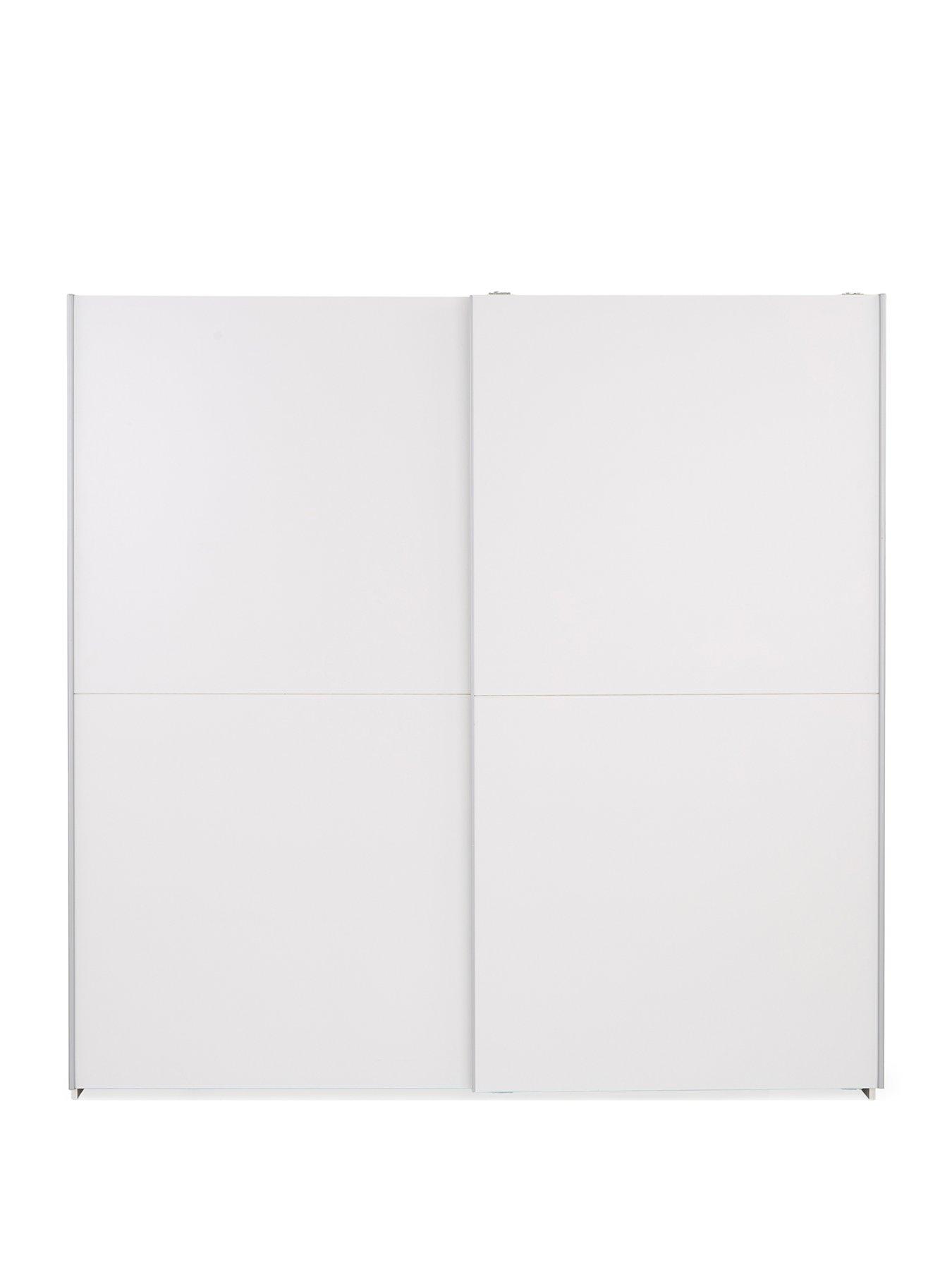  image of very-home-nico-190-cmnbsp2-doornbspsliding-wardrobe-white