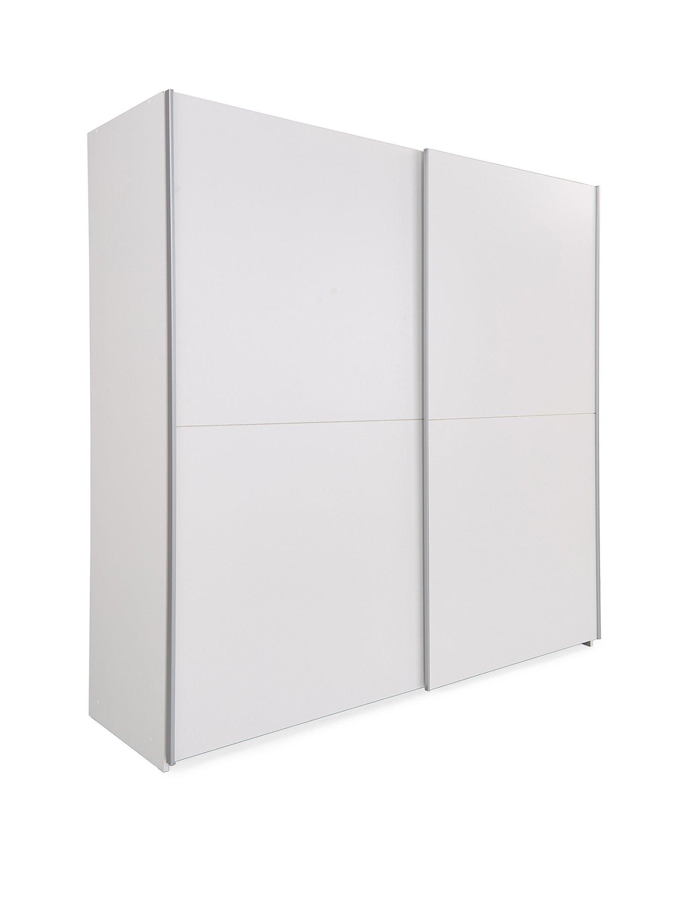  image of very-home-nico-190-cmnbsp2-doornbspsliding-wardrobe-white