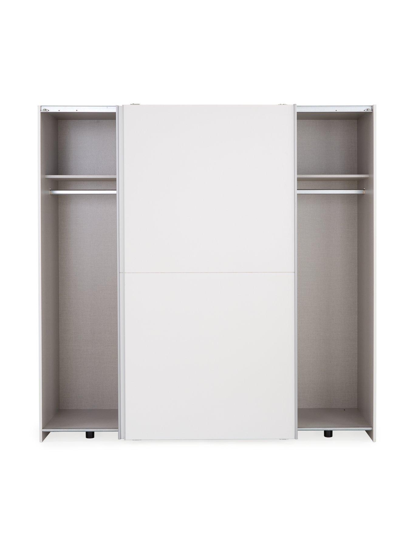  image of very-home-nico-190-cmnbsp2-doornbspsliding-wardrobe-white