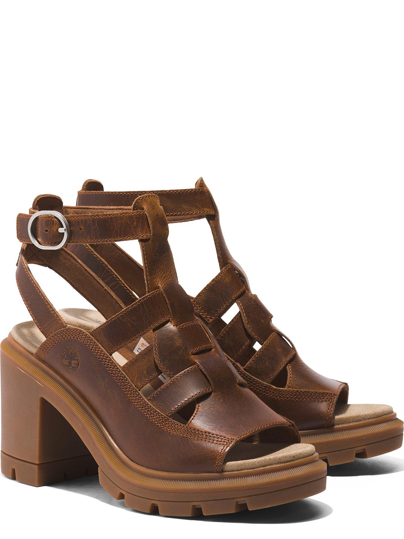  image of timberland-allington-heights-fisherman-sandal-rust-full-grain