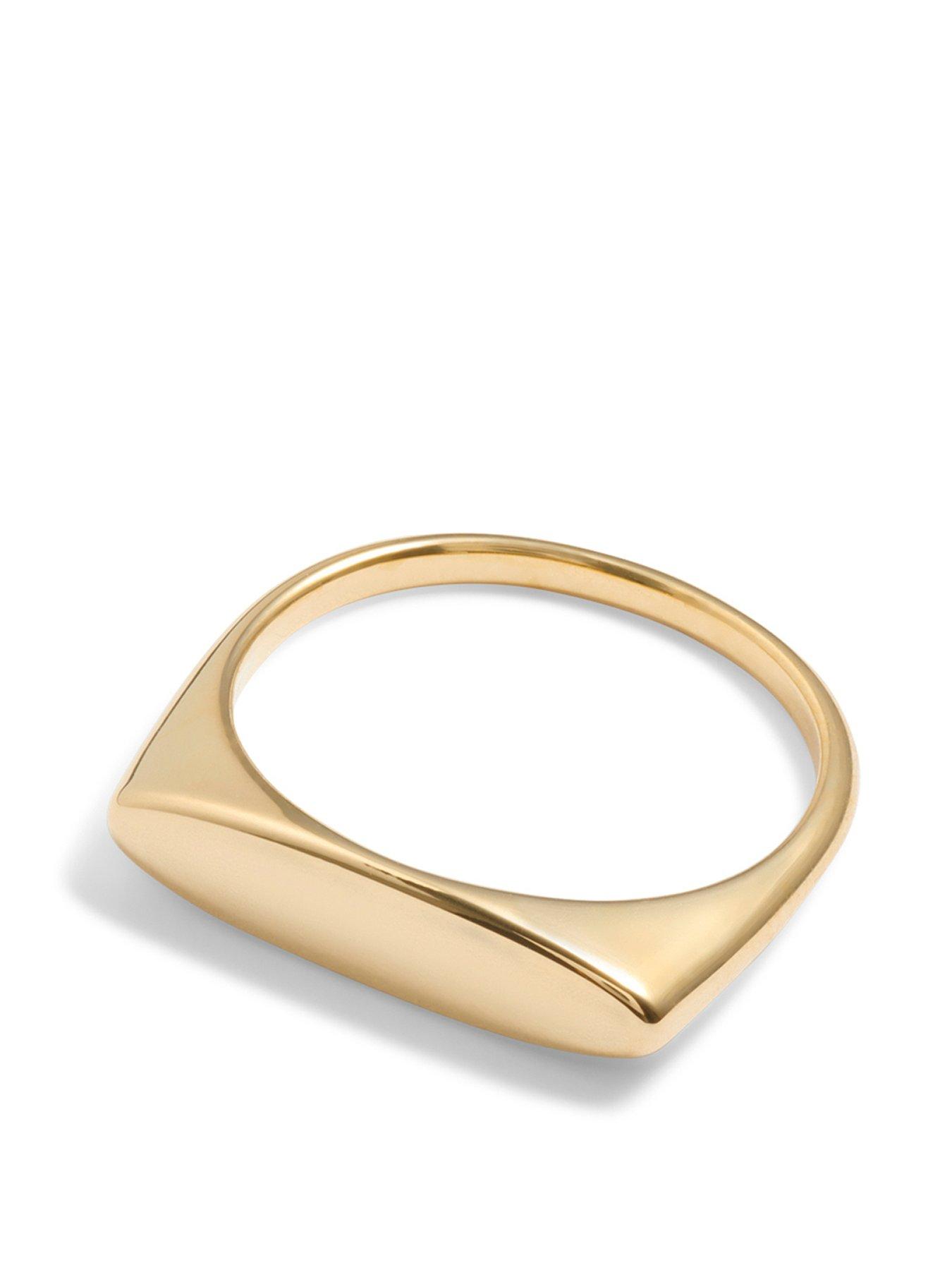 image of katie-loxton-gold-waterproof-signet-ring
