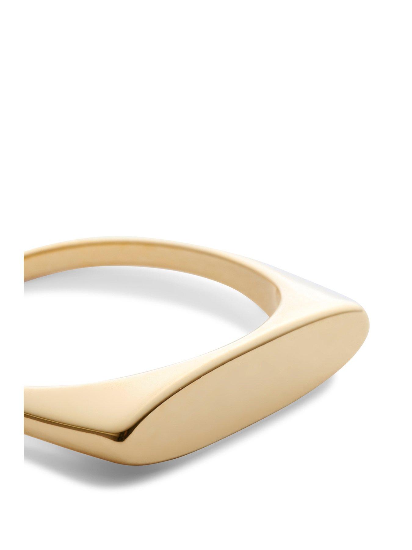  image of katie-loxton-gold-waterproof-signet-ring