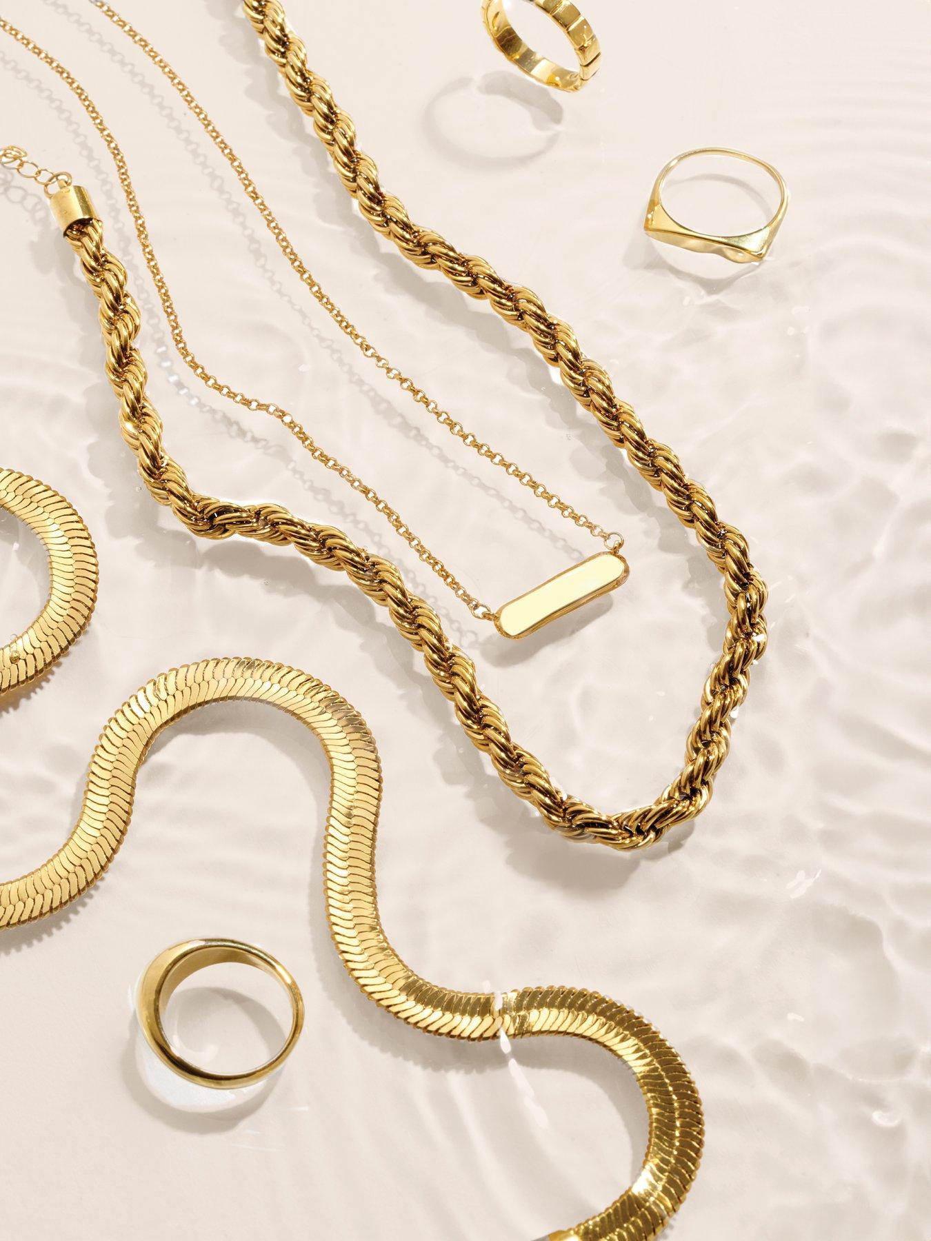  image of katie-loxton-gold-waterproof-signet-ring