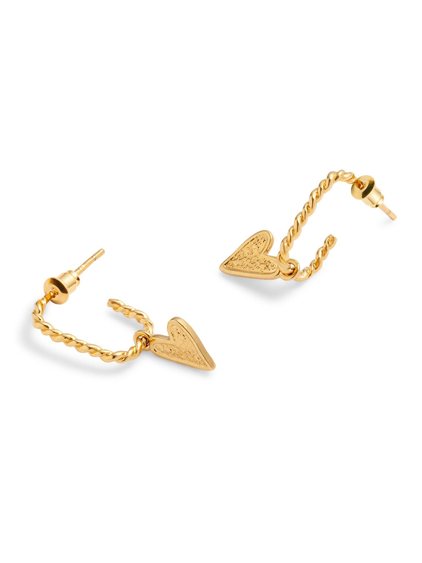  image of katie-loxton-eros-waterproof-gold-earrings