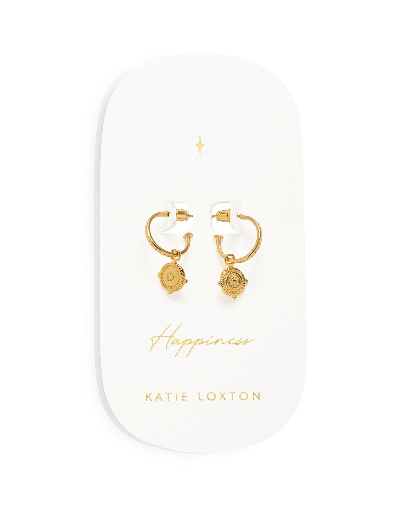 Image 1 of 6 of Katie Loxton Athena Waterproof Gold Earrings