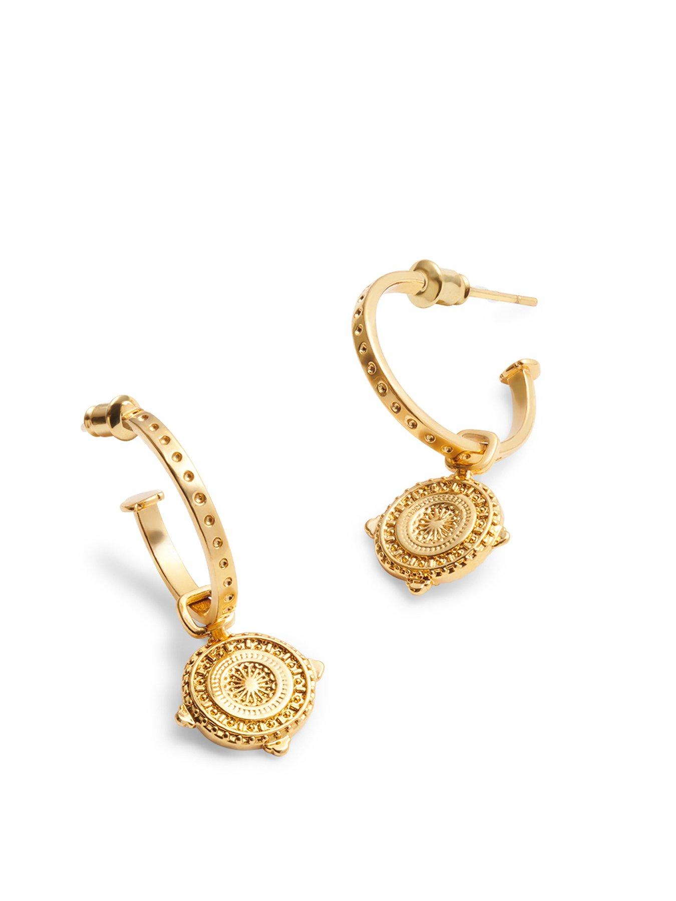 Image 4 of 6 of Katie Loxton Athena Waterproof Gold Earrings