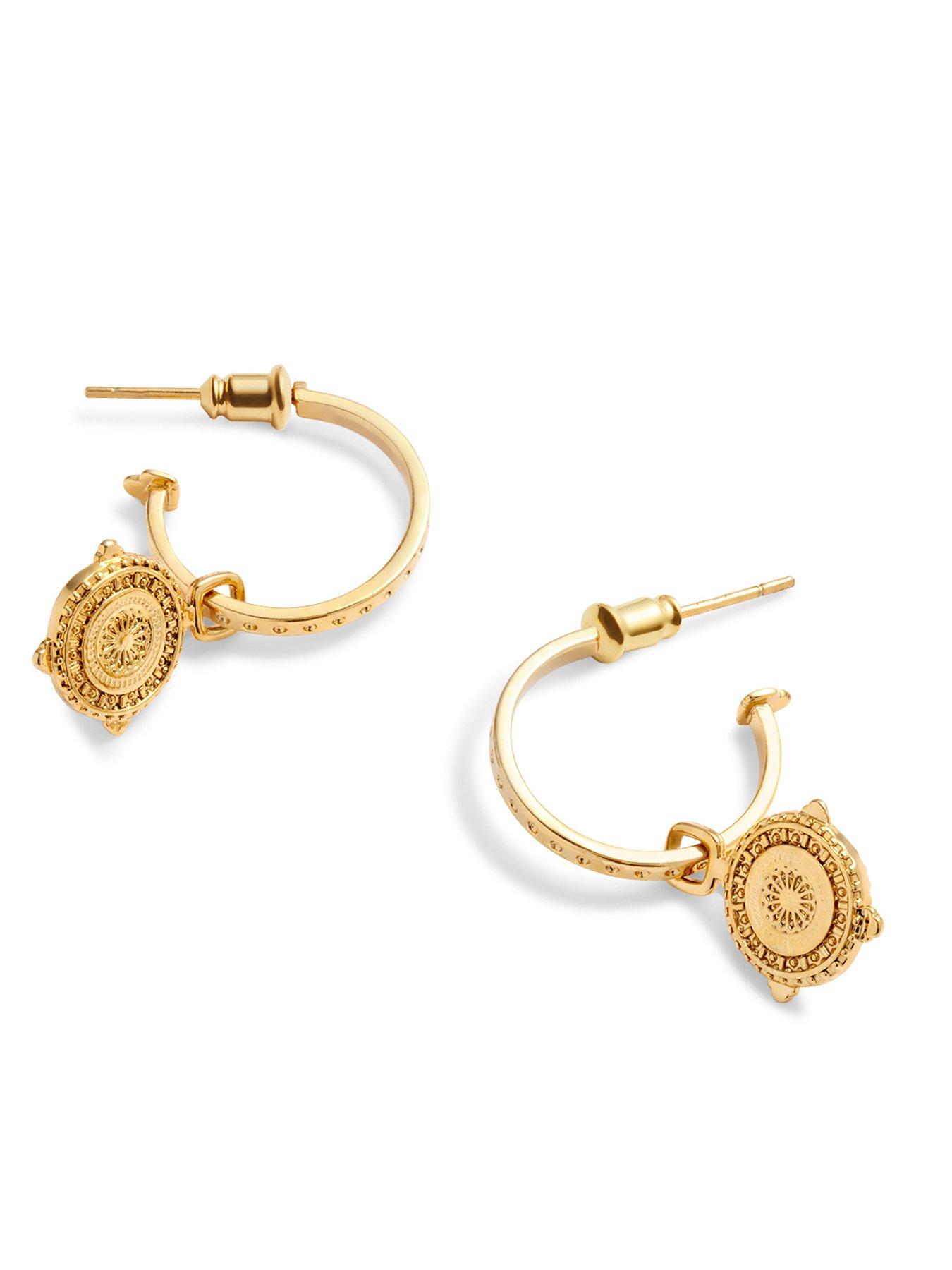 Image 5 of 6 of Katie Loxton Athena Waterproof Gold Earrings