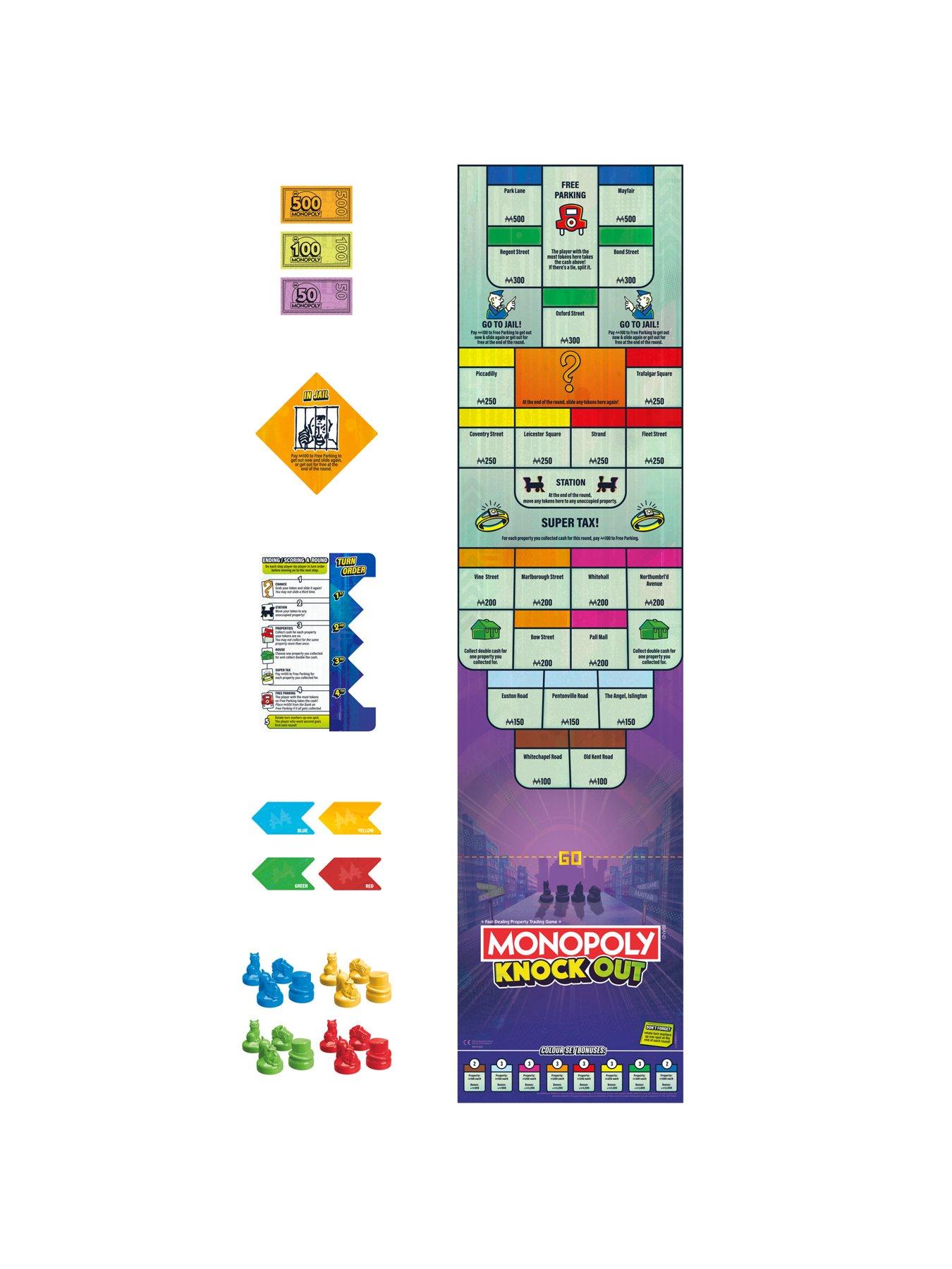  image of monopoly-knockout-family-party-game