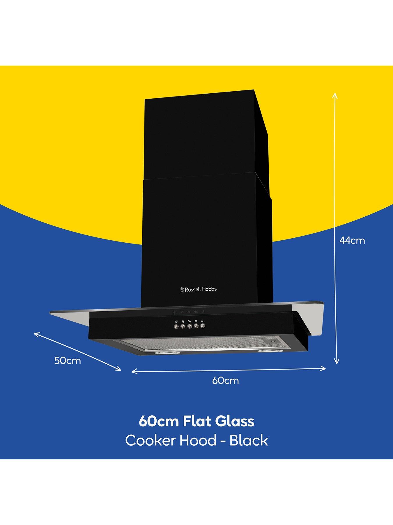  image of russell-hobbs-rhfgch601b-60cm-flat-chimney-cooker-hood