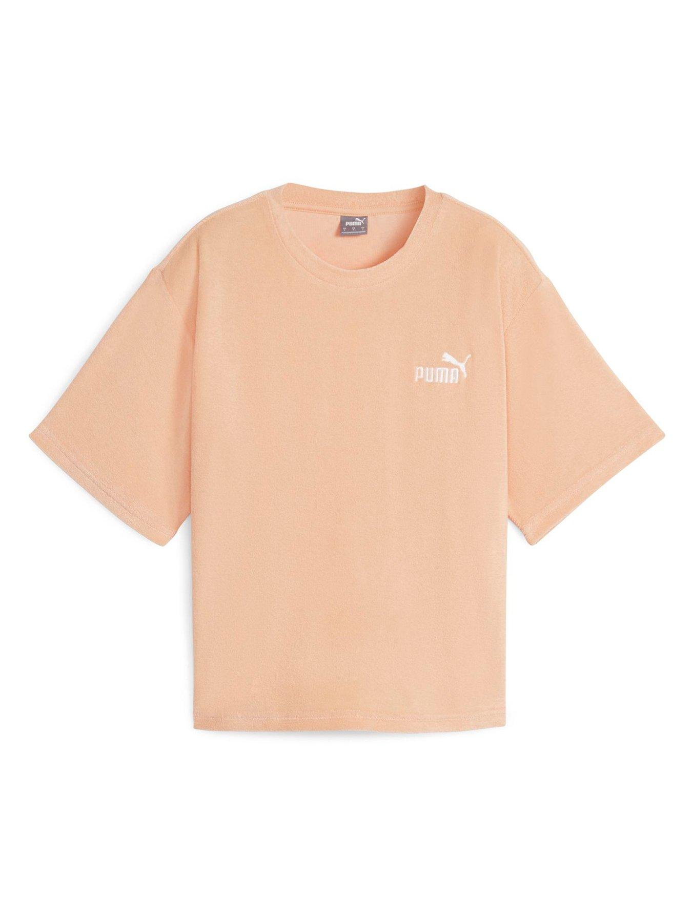 Women s Ess Elevated Relaxed Cropped Tee Orange