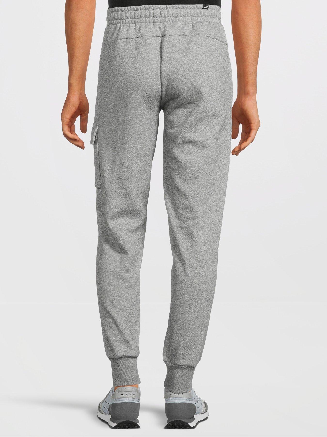 Puma Mens Essentials Cargo Pants - Grey | littlewoods.com