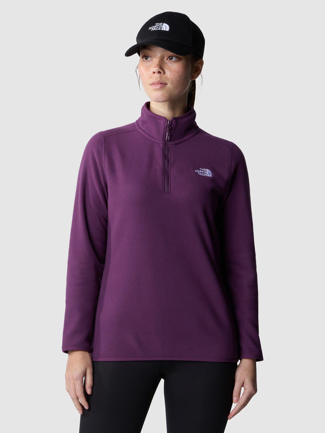 Image 1 of 5 of THE NORTH FACE Women's 100 Glacier 1/4 Zip Top - Purple
